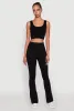 High Waisted Slim Bootcut Yoga Pants sold by Rainbow