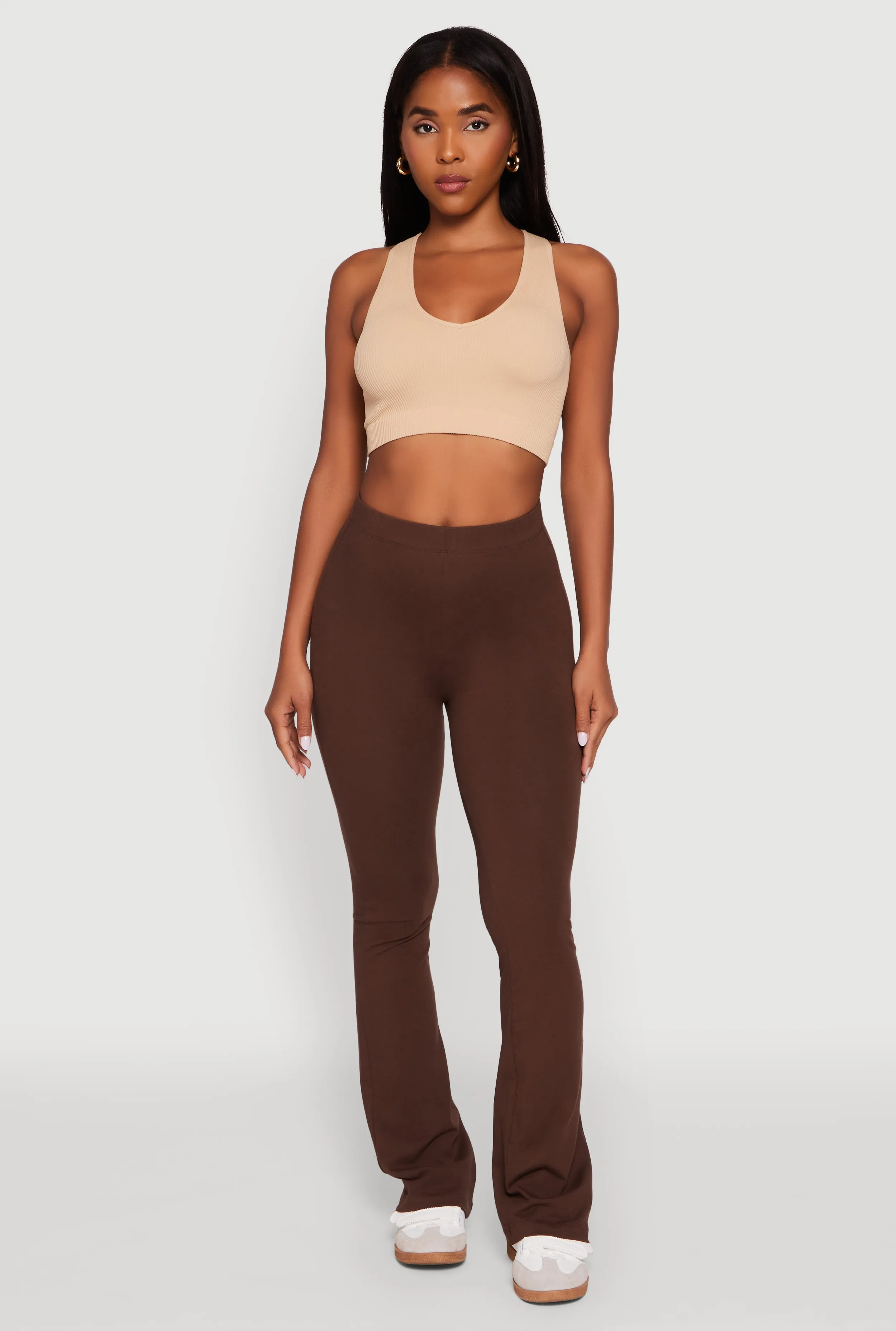 High Waisted Slim Bootcut Yoga Pants sold by Rainbow