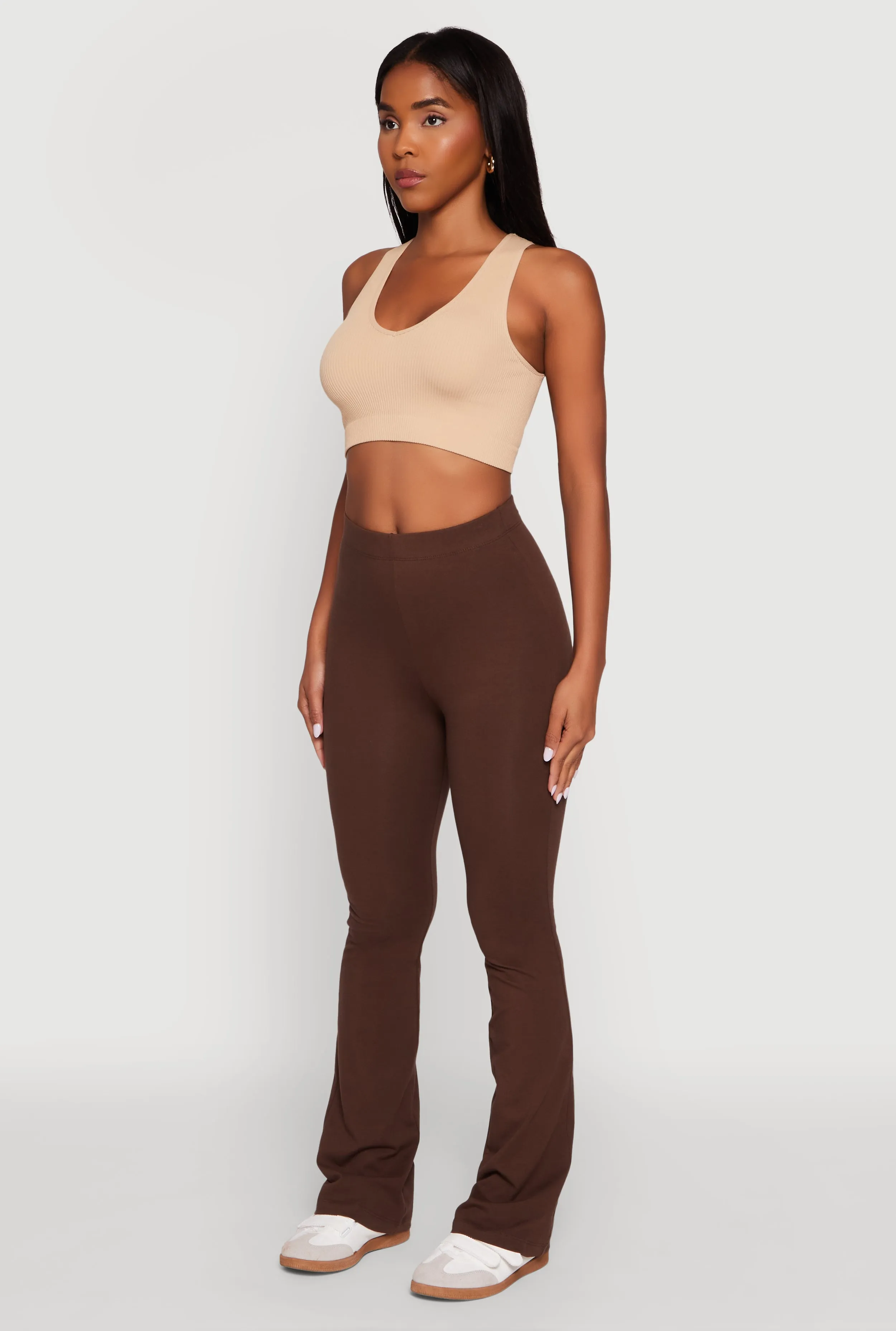 High Waisted Slim Bootcut Yoga Pants sold by Rainbow product image thumbnail 3