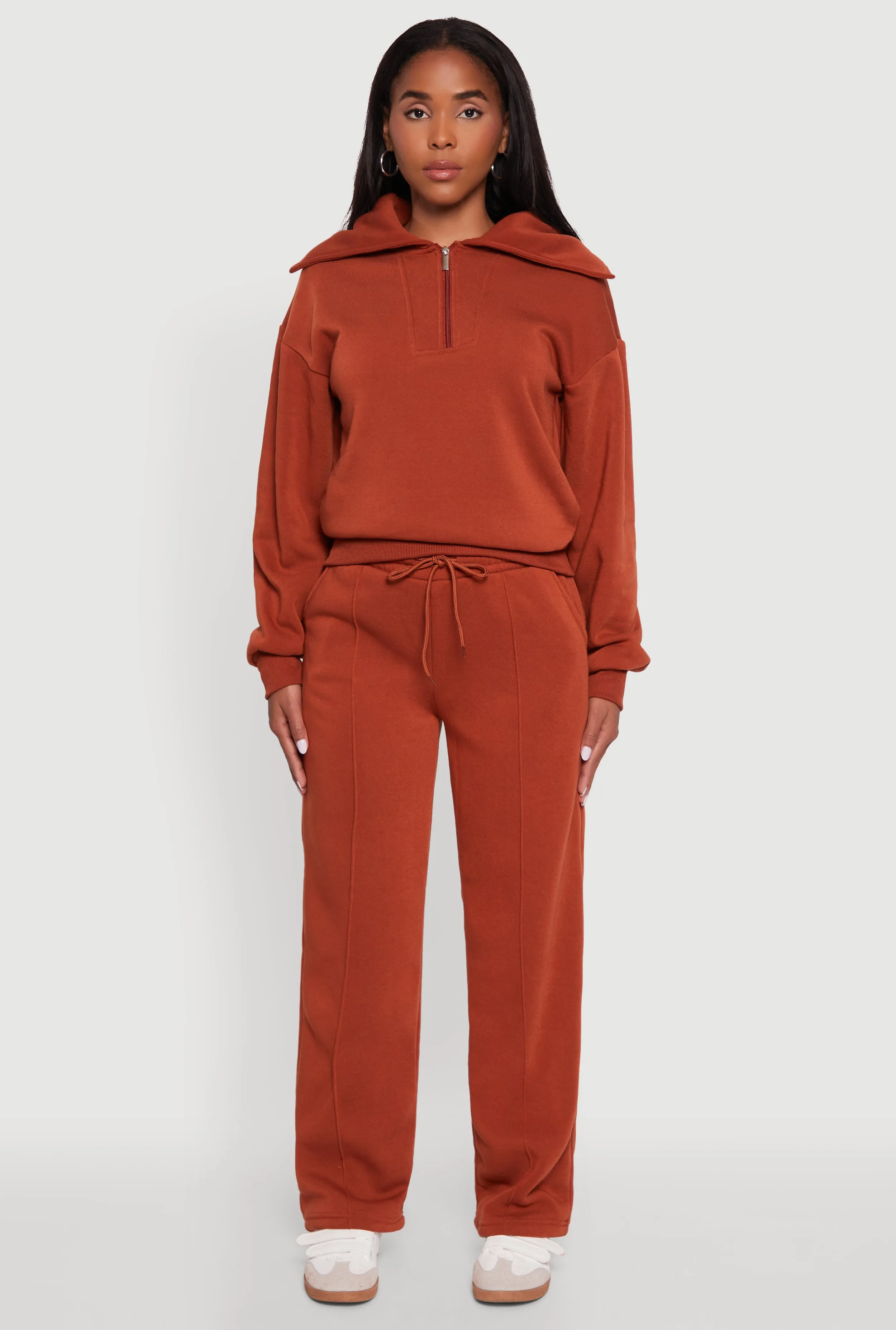 Wide Leg Fleece Sweatpants with Pockets sold by Rainbow product image thumbnail 2