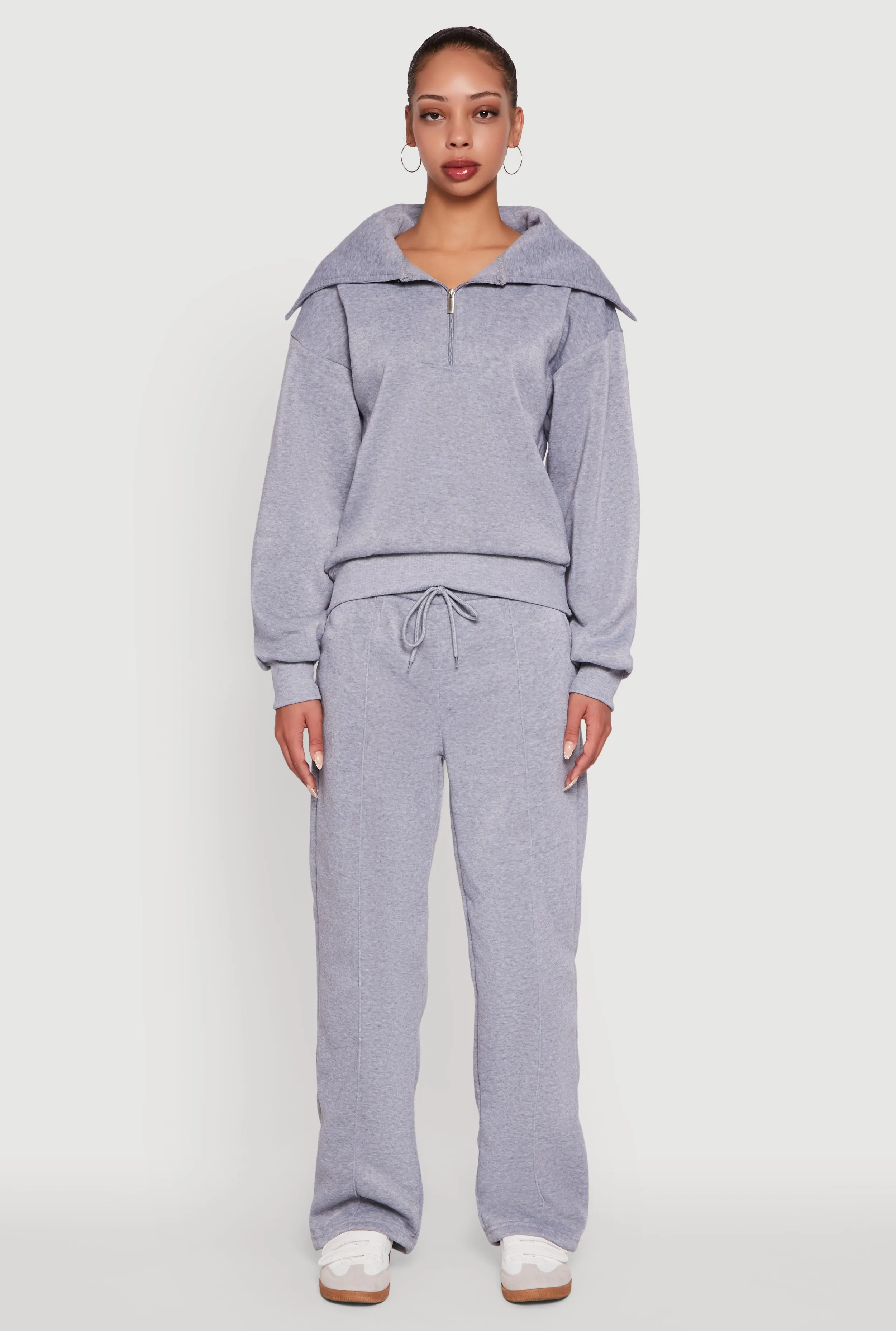 Wide Leg Fleece Sweatpants with Pockets sold by Rainbow product image thumbnail 2