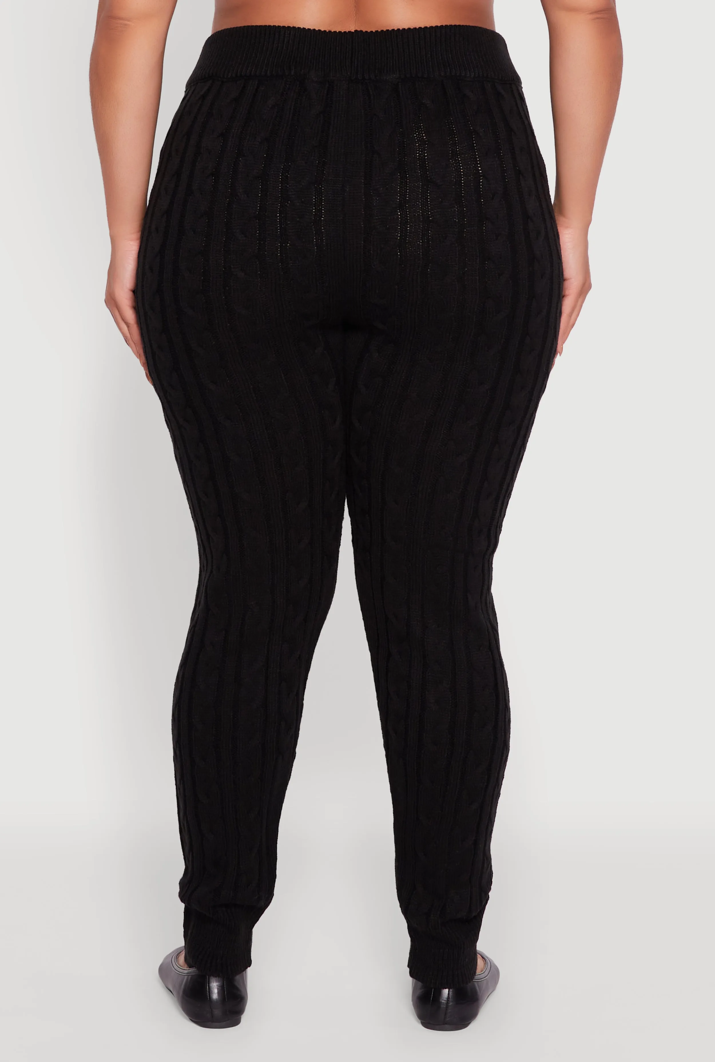Plus Size Cable Knit Joggers sold by Rainbow product image thumbnail 5
