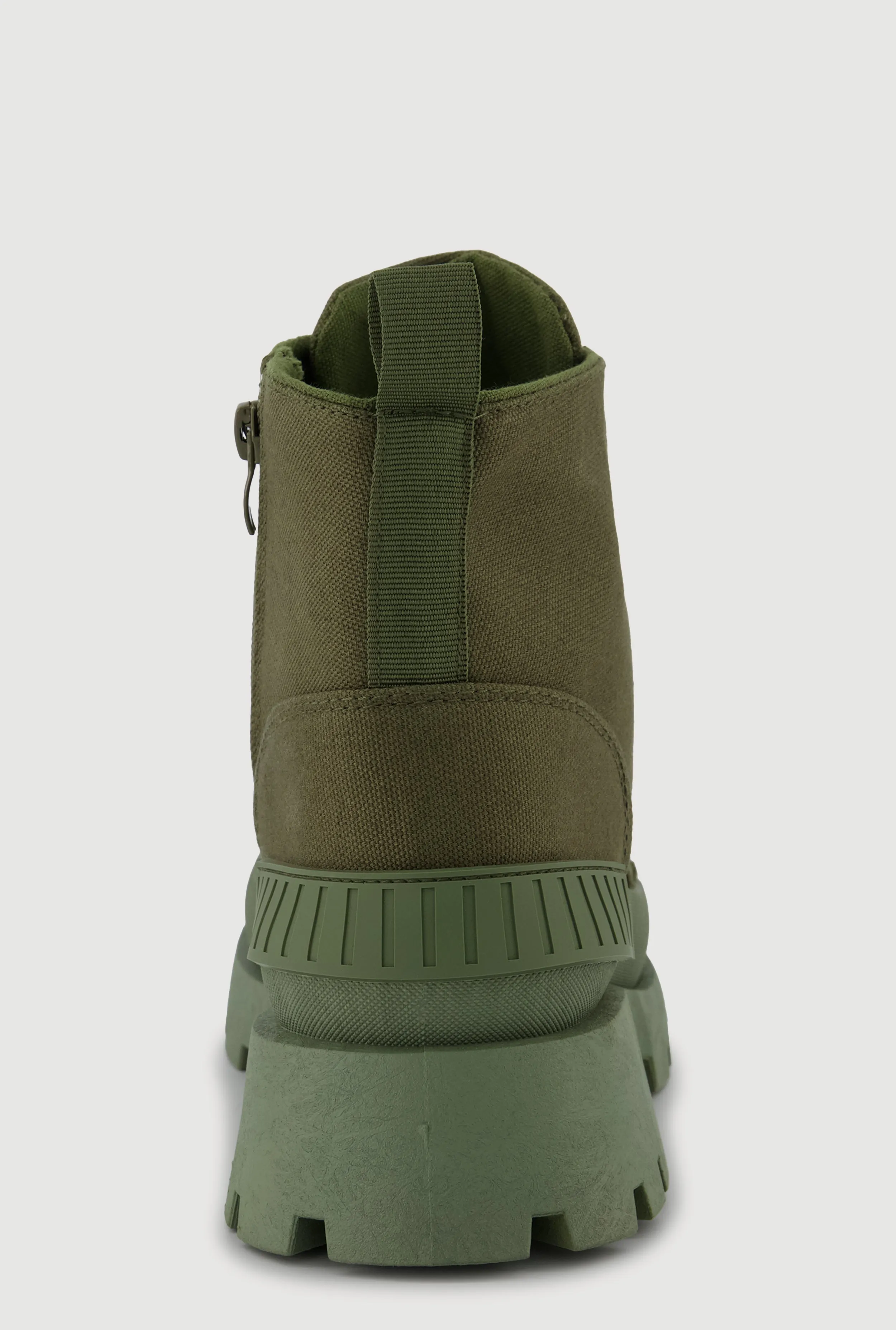 Cap Toe Lace Up Side Zip Combat Boots sold by Rainbow product image thumbnail 3