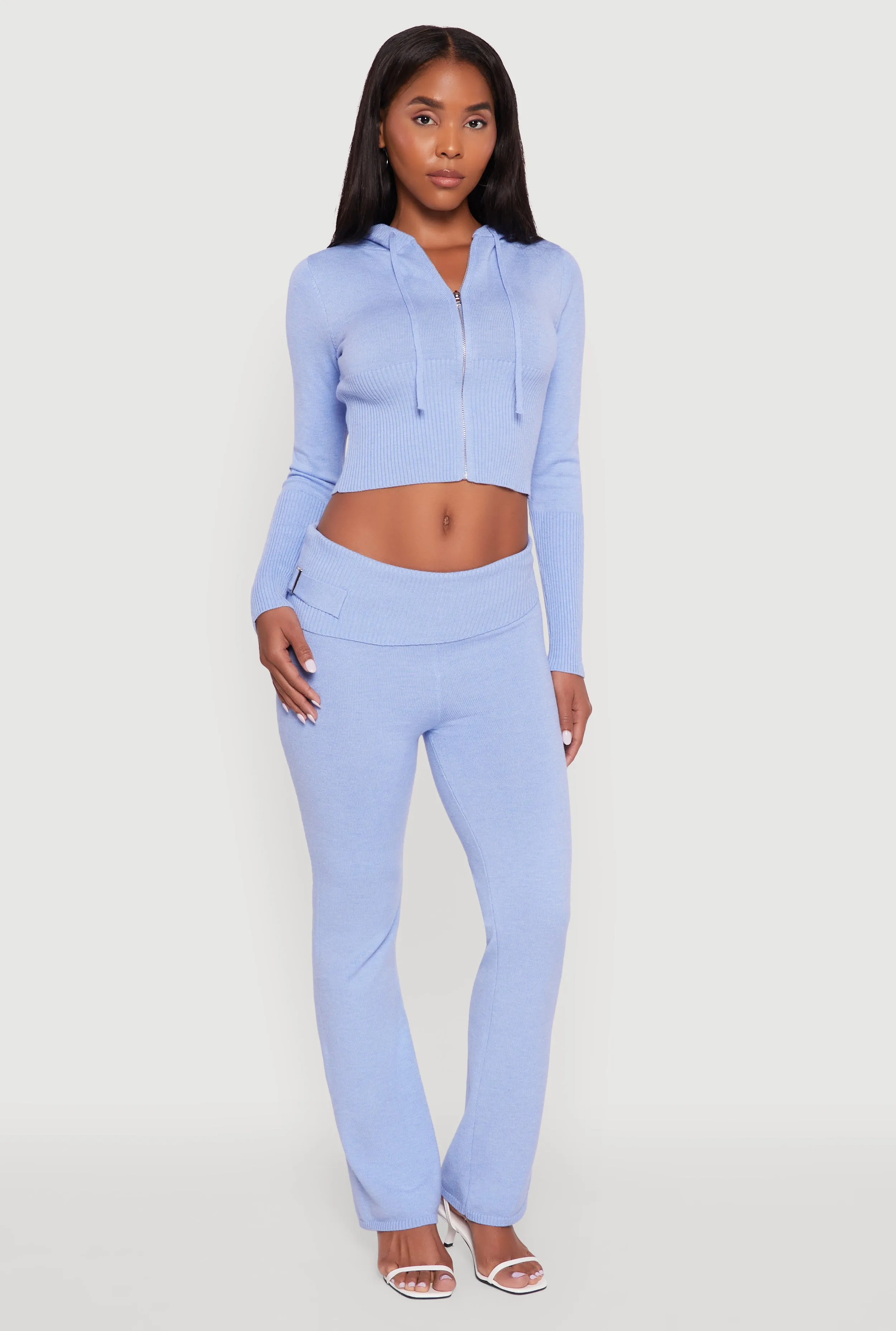 Fold Over Buckle Detail Slim Leg Pants sold by Rainbow product image thumbnail 3