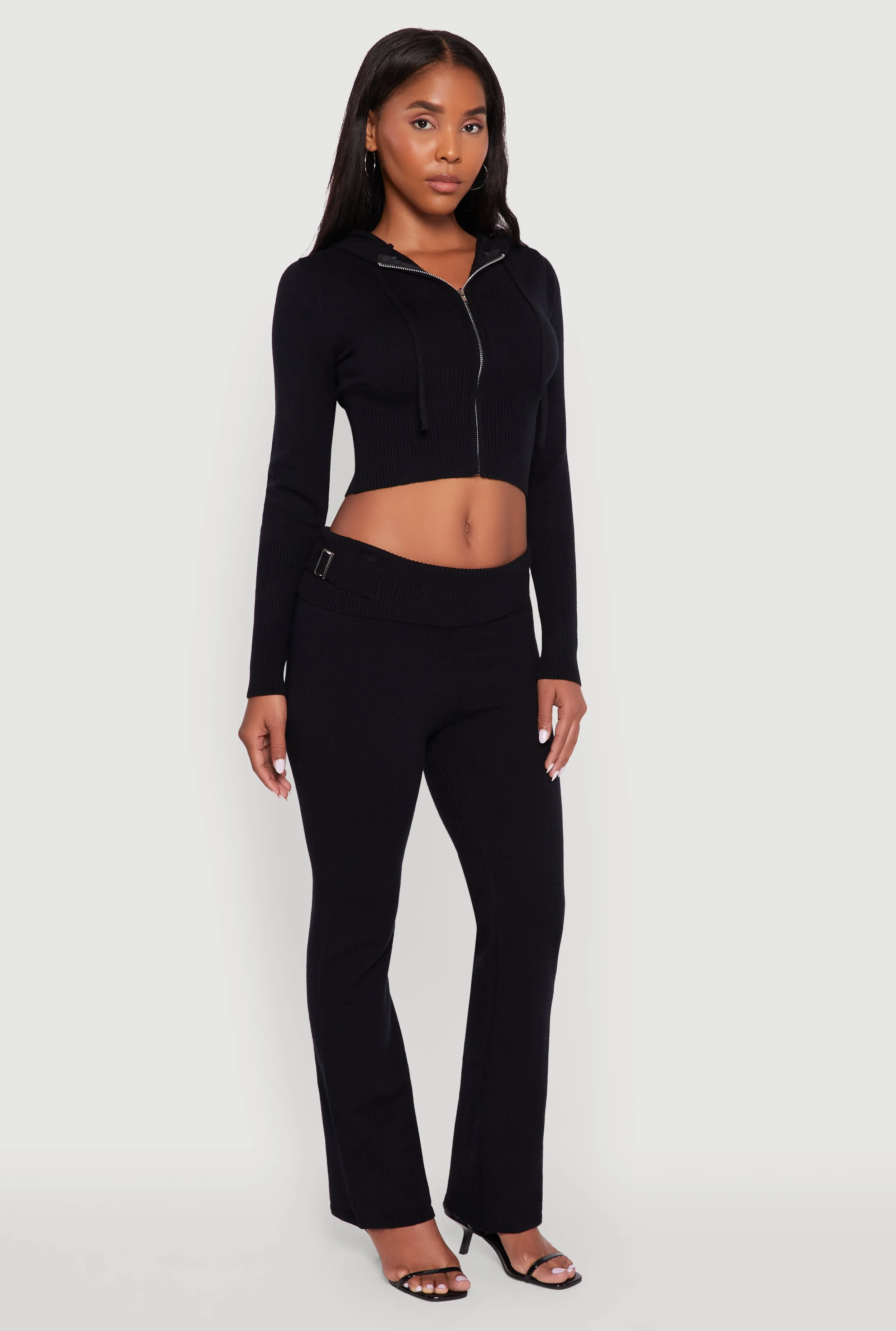 Fold Over Buckle Detail Slim Leg Pants sold by Rainbow product image thumbnail 2