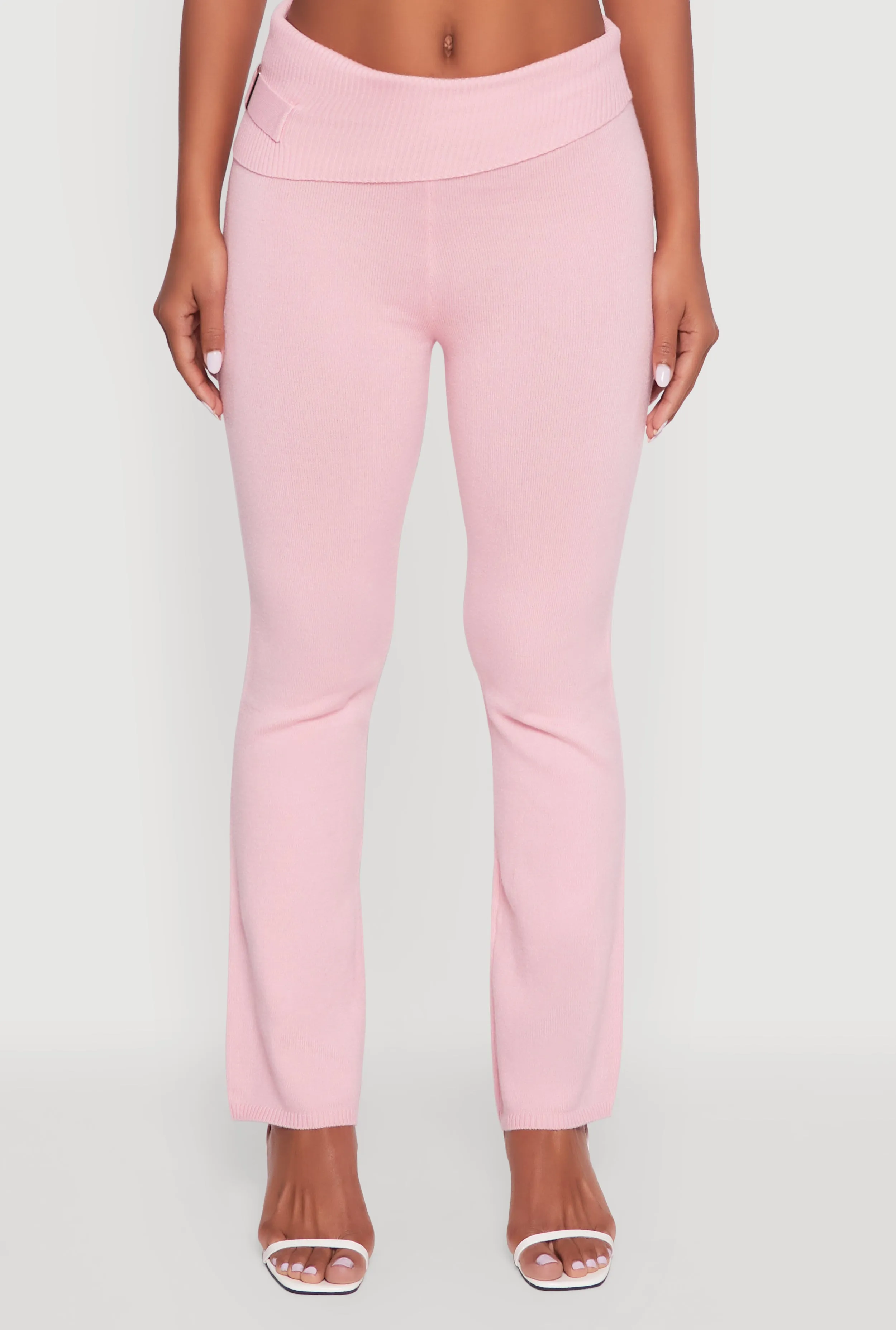 Fold Over Buckle Detail Slim Leg Pants sold by Rainbow product image thumbnail 3