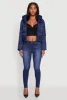 Cropped Hooded Puffer Jacket sold by Rainbow