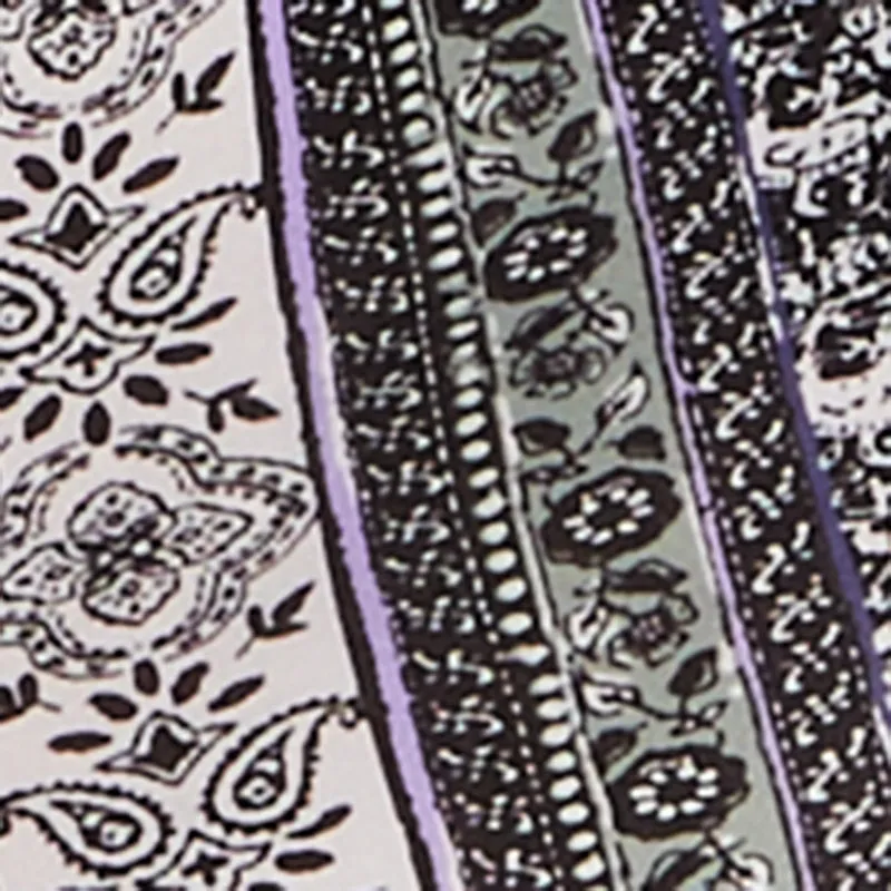 Boho Border Print High Waisted Flare Leg Pants sold by Rainbow product image thumbnail 4