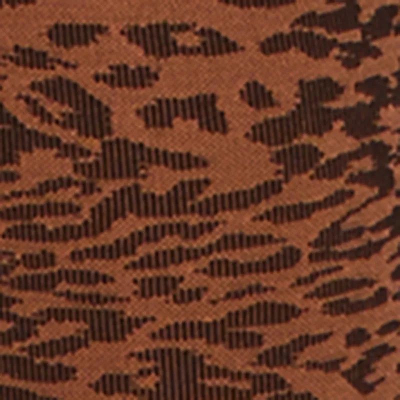 Plus Size High Waisted Leopard Print Ribbed Knit Leggings sold by Rainbow product image thumbnail 4