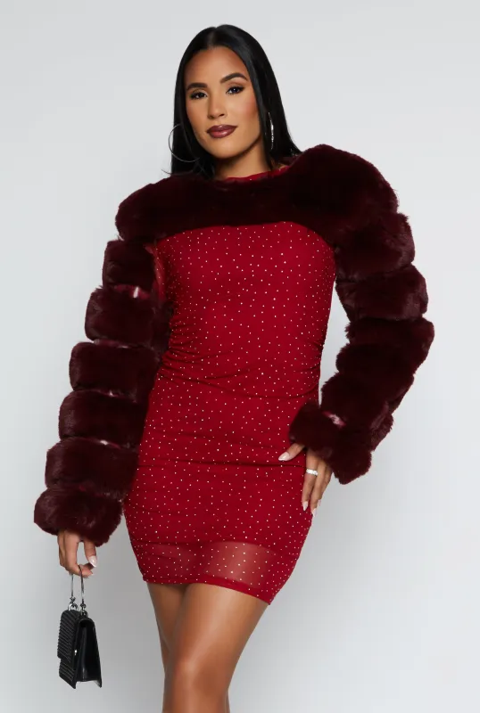 Faux Fur Pullover Bolero Jacket sold by Rainbow