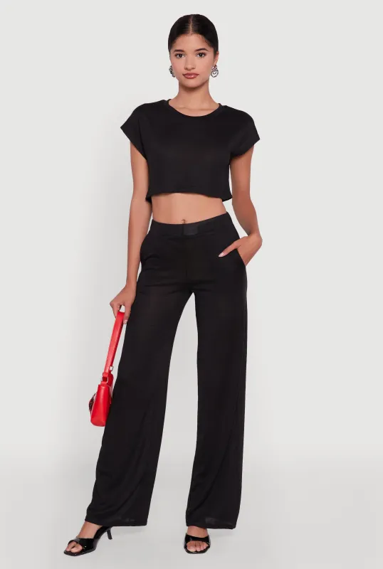 Daisy Pull On Wide Leg Pants sold by Rainbow