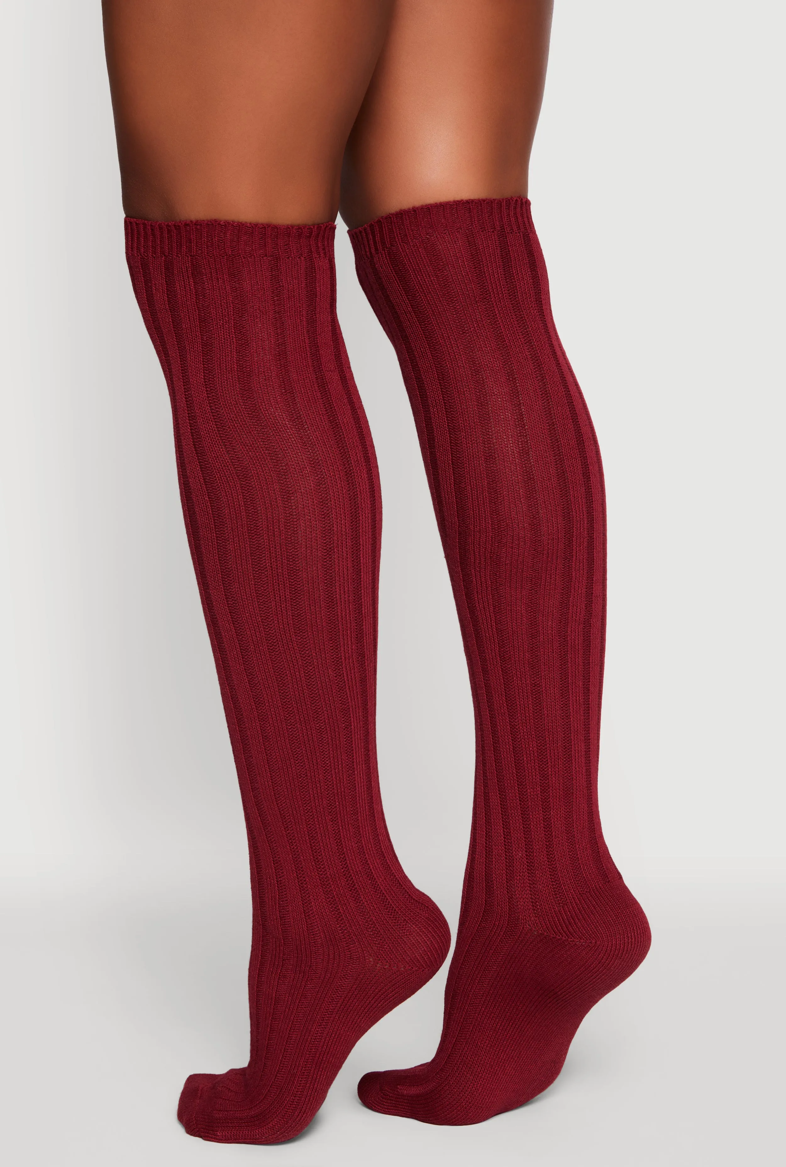 Ribbed Knit Over the Knee Socks Size 9-11 sold by Rainbow product image thumbnail 2