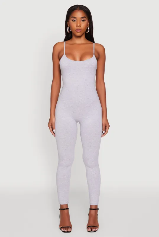Spaghetti Strap Scoop Neck Catsuit sold by Rainbow