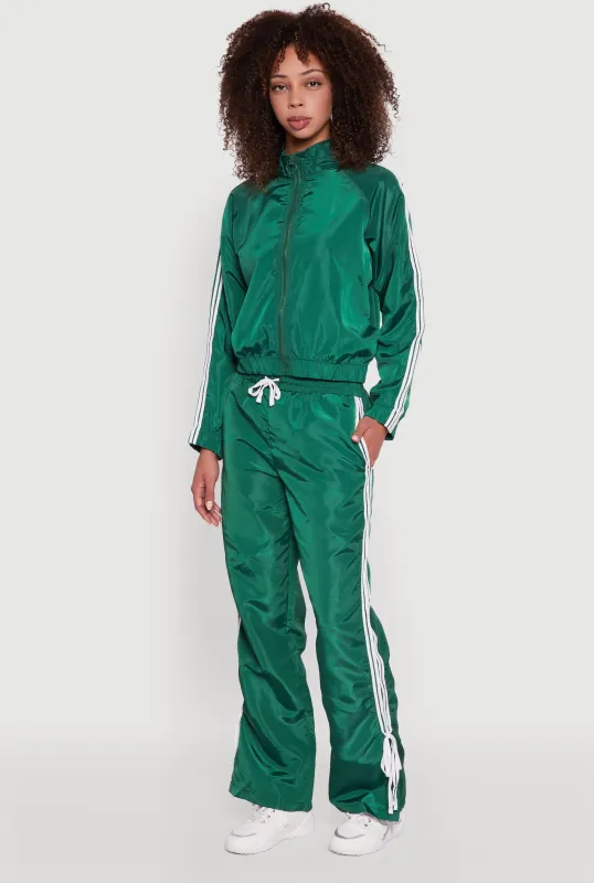 Nylon Bow Varsity Stripe Side Track Pants sold by Rainbow