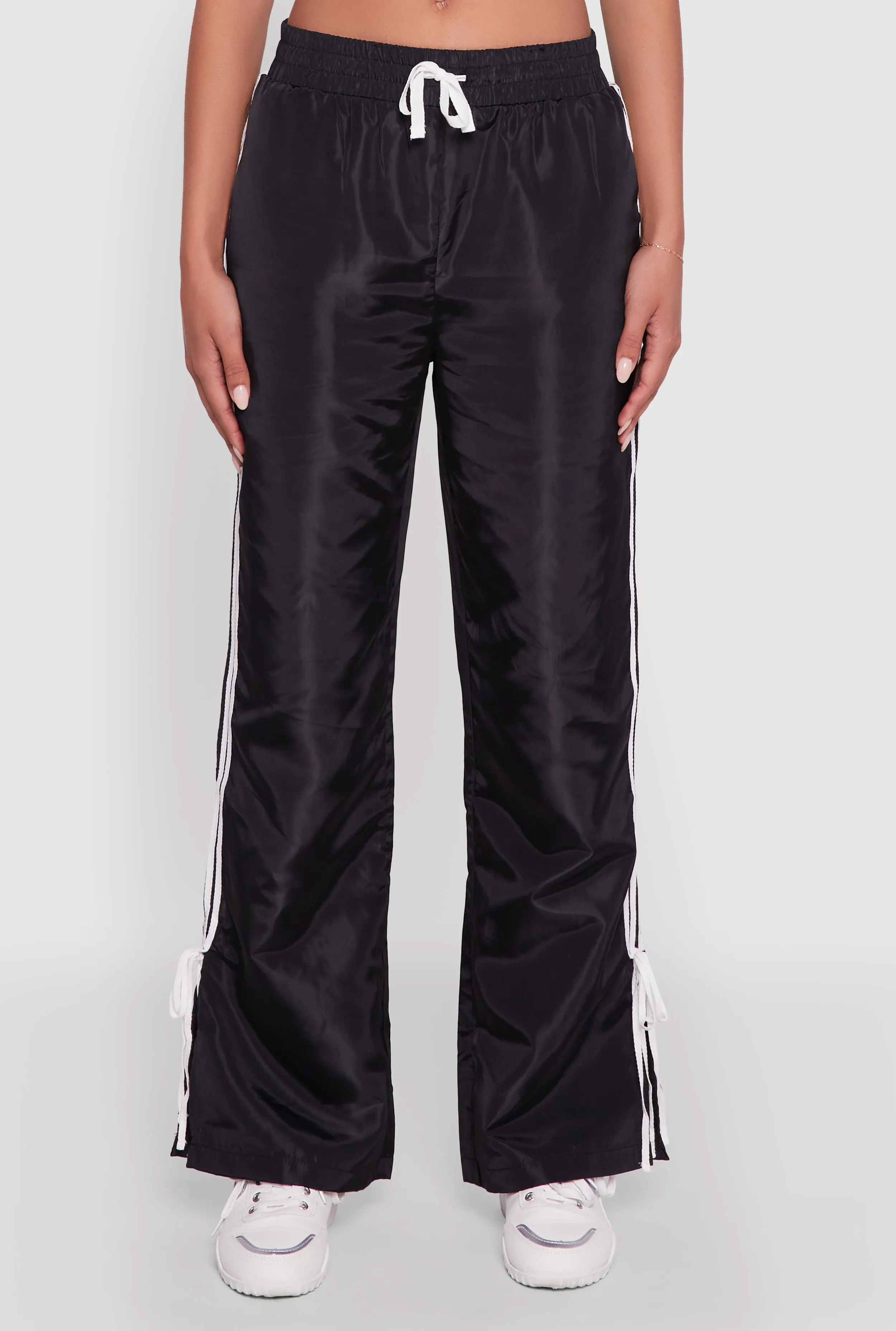 Nylon Bow Varsity Stripe Side Track Pants sold by Rainbow product image thumbnail 3