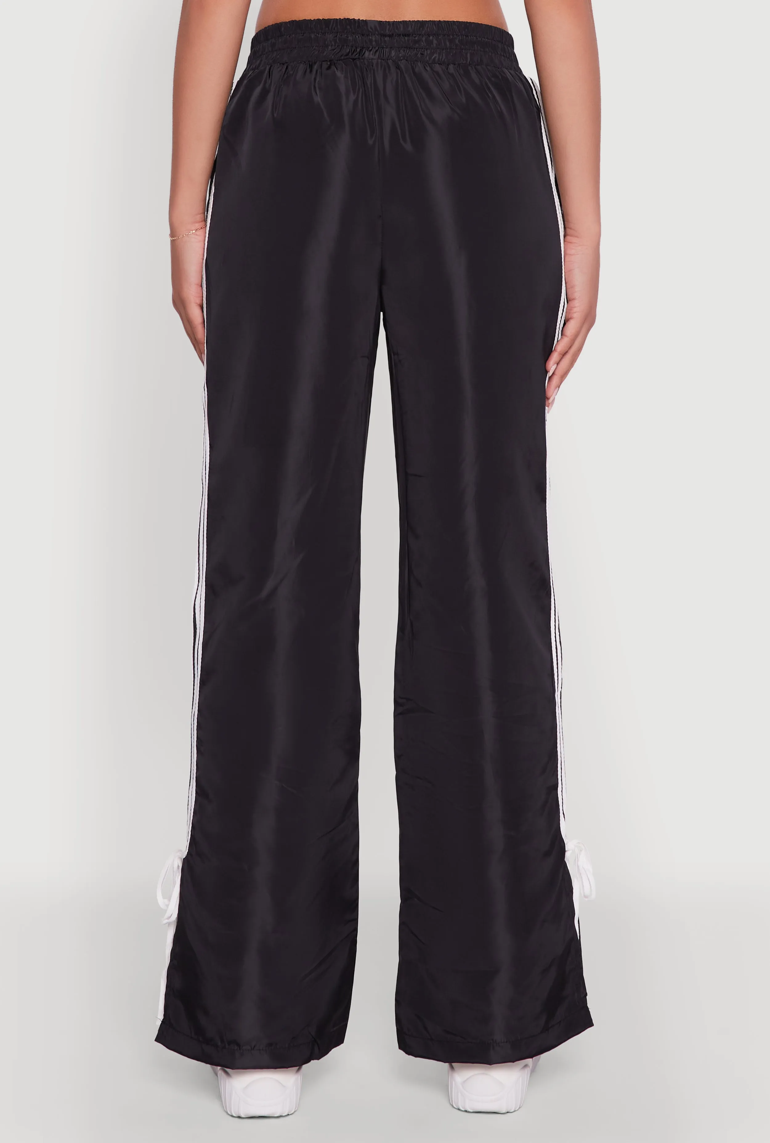 Nylon Bow Varsity Stripe Side Track Pants sold by Rainbow product image thumbnail 5