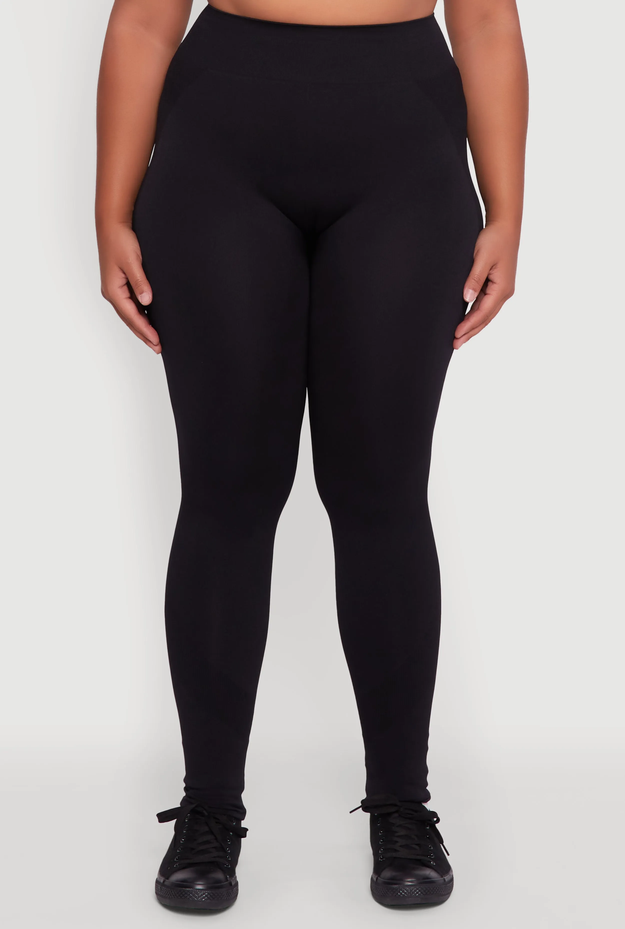 Plus Size Seamless Stripe Detail Leggings sold by Rainbow product image thumbnail 5