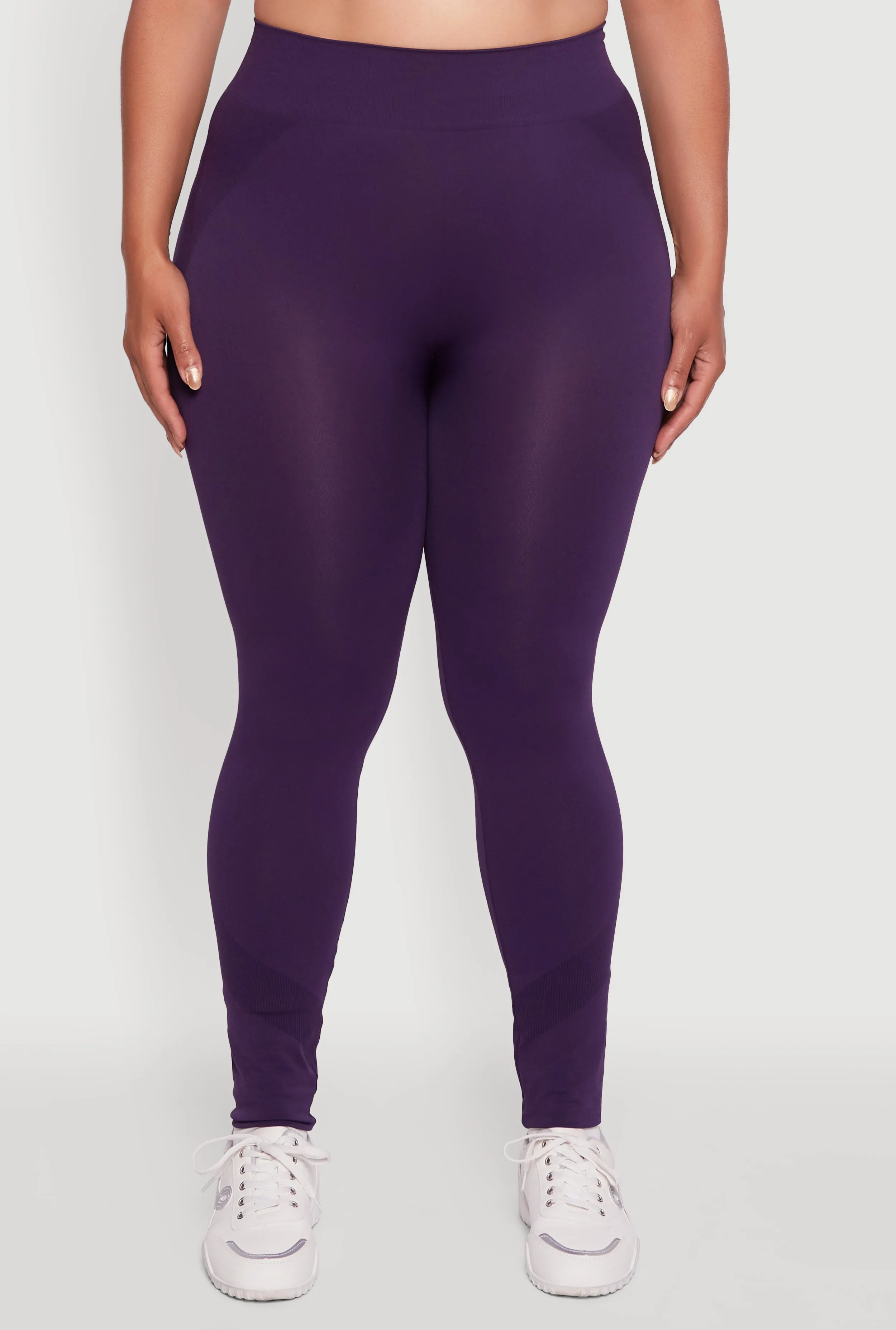 Plus Size Seamless Stripe Detail Leggings sold by Rainbow product image thumbnail 5