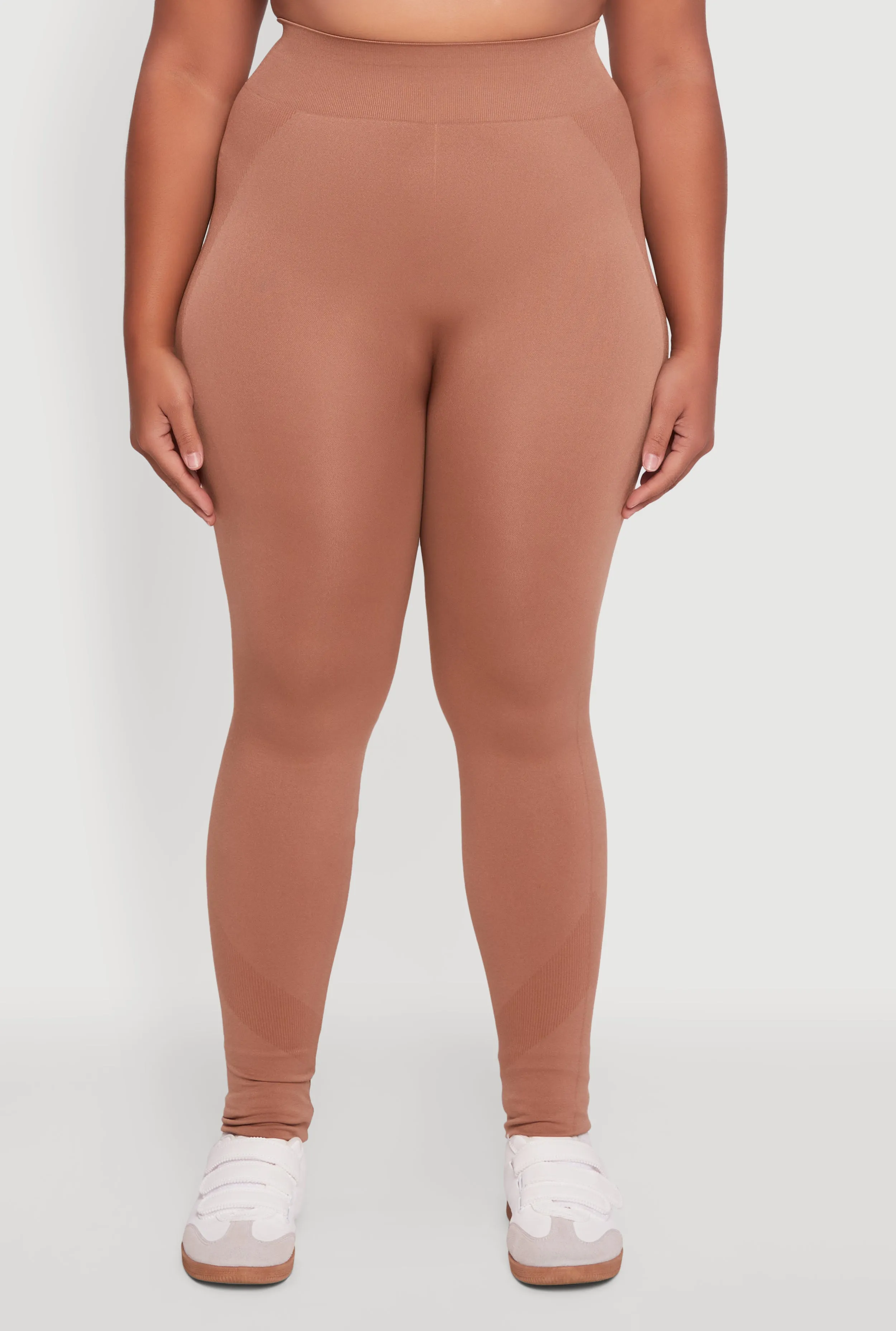 Plus Size Seamless Stripe Detail Leggings sold by Rainbow product image thumbnail 5