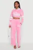 Velour High Waisted Paris Graphic Sweatpants sold by Rainbow