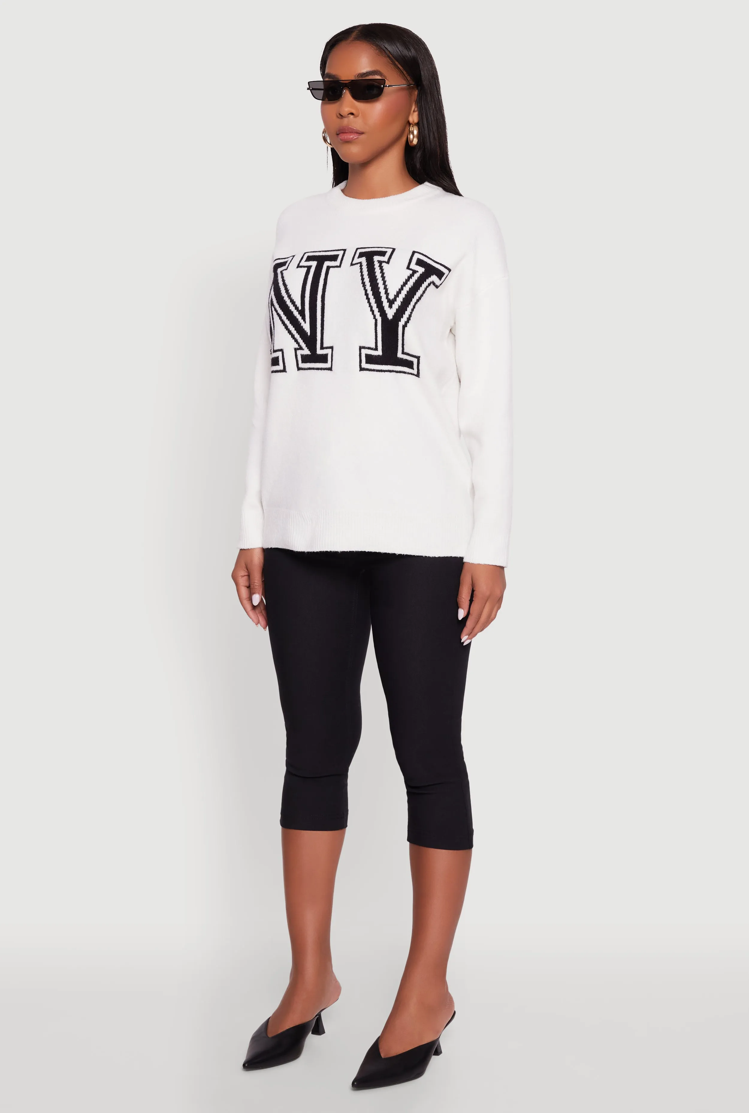 Brushed Knit New York Graphic Print Sweater sold by Rainbow product image thumbnail 5