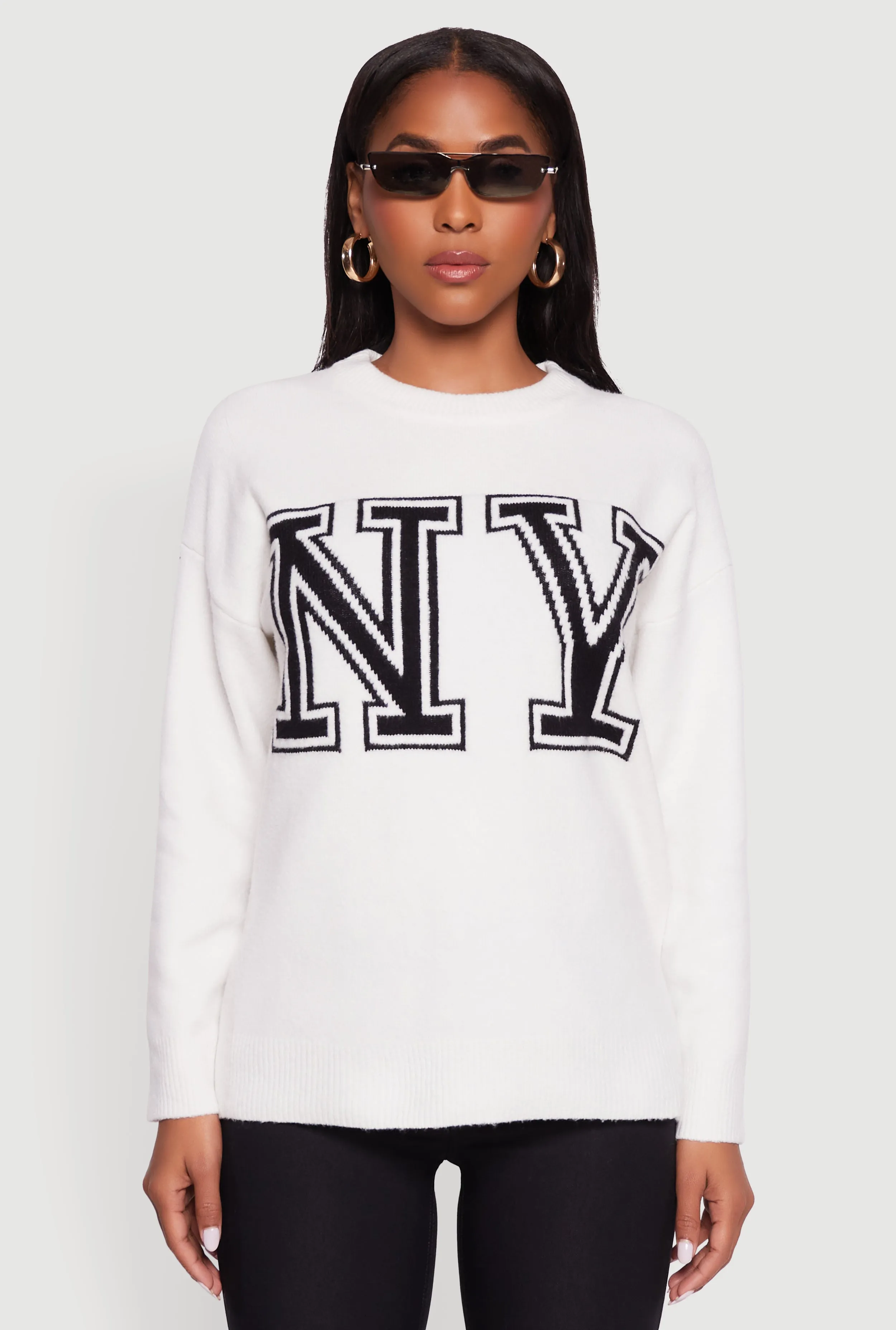 Brushed Knit New York Graphic Print Sweater sold by Rainbow product image thumbnail 2