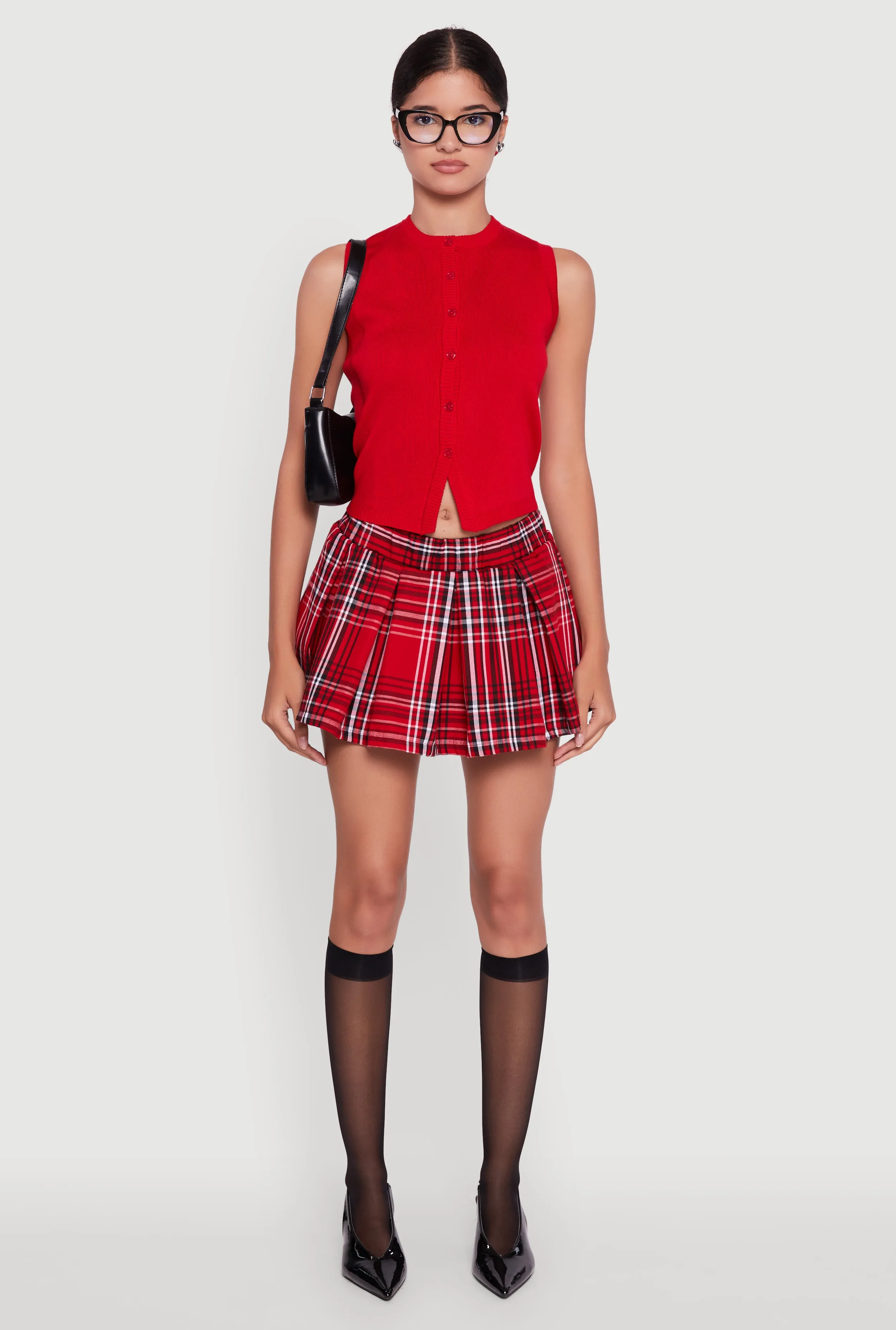 Plaid Mini Pleated Skirt sold by Rainbow product image thumbnail 2