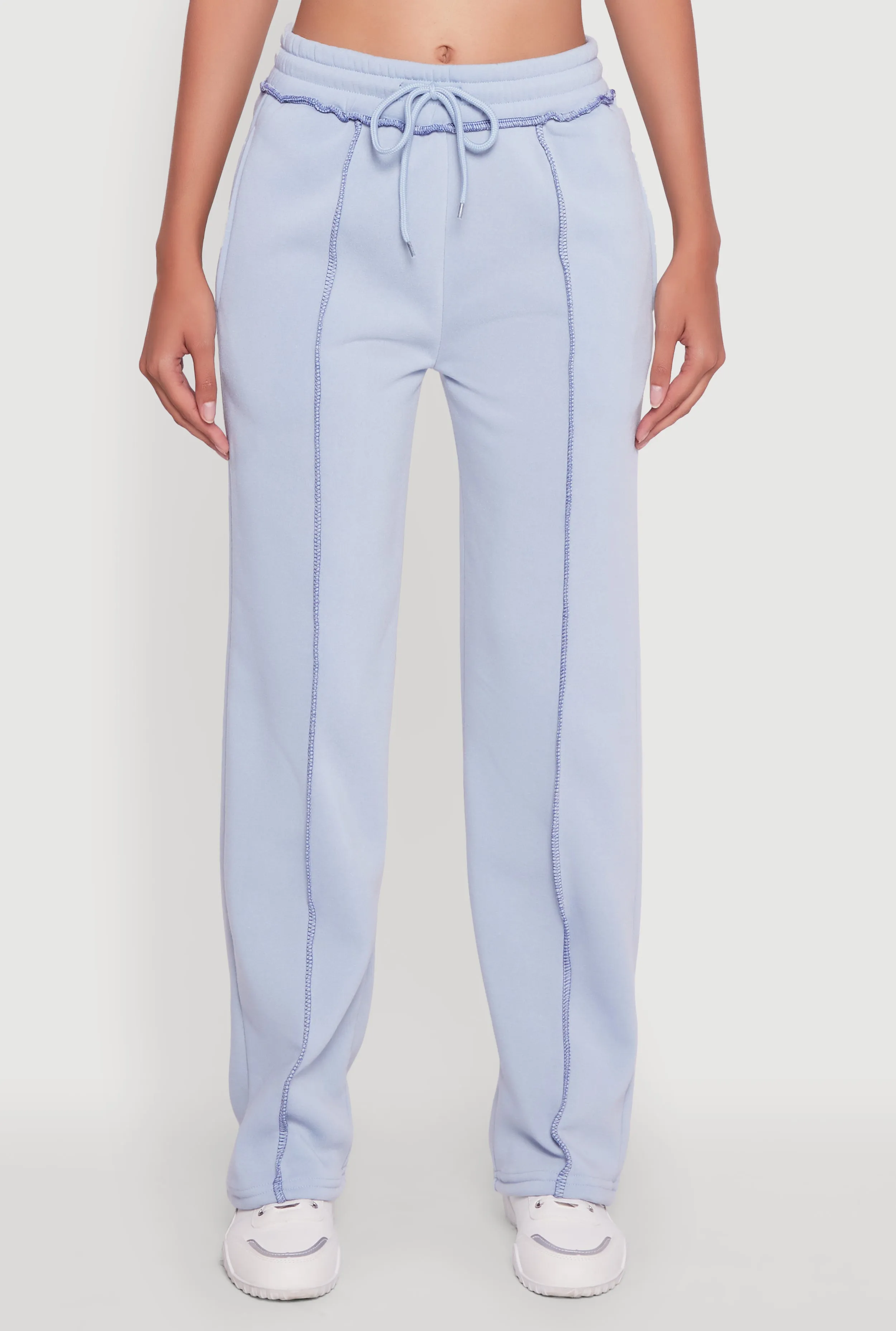 Mid Rise Fleece Wide Leg Sweatpants sold by Rainbow product image thumbnail 3