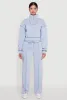 Mid Rise Fleece Wide Leg Sweatpants sold by Rainbow