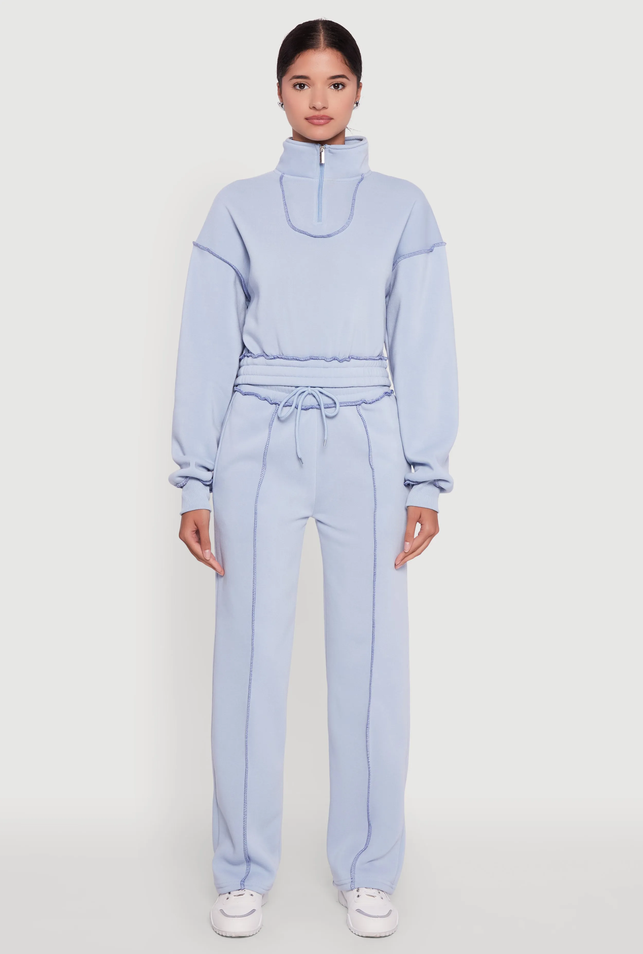 Mid Rise Fleece Wide Leg Sweatpants sold by Rainbow product image thumbnail 2