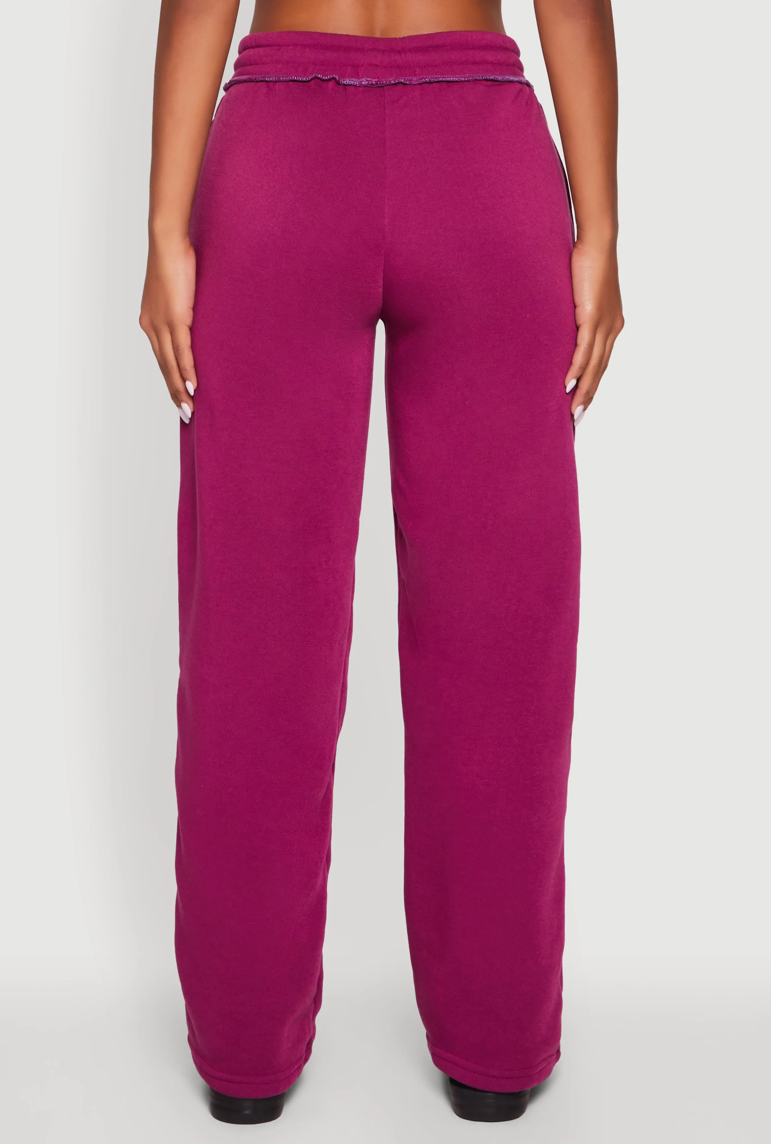 Mid Rise Fleece Wide Leg Sweatpants sold by Rainbow product image thumbnail 5