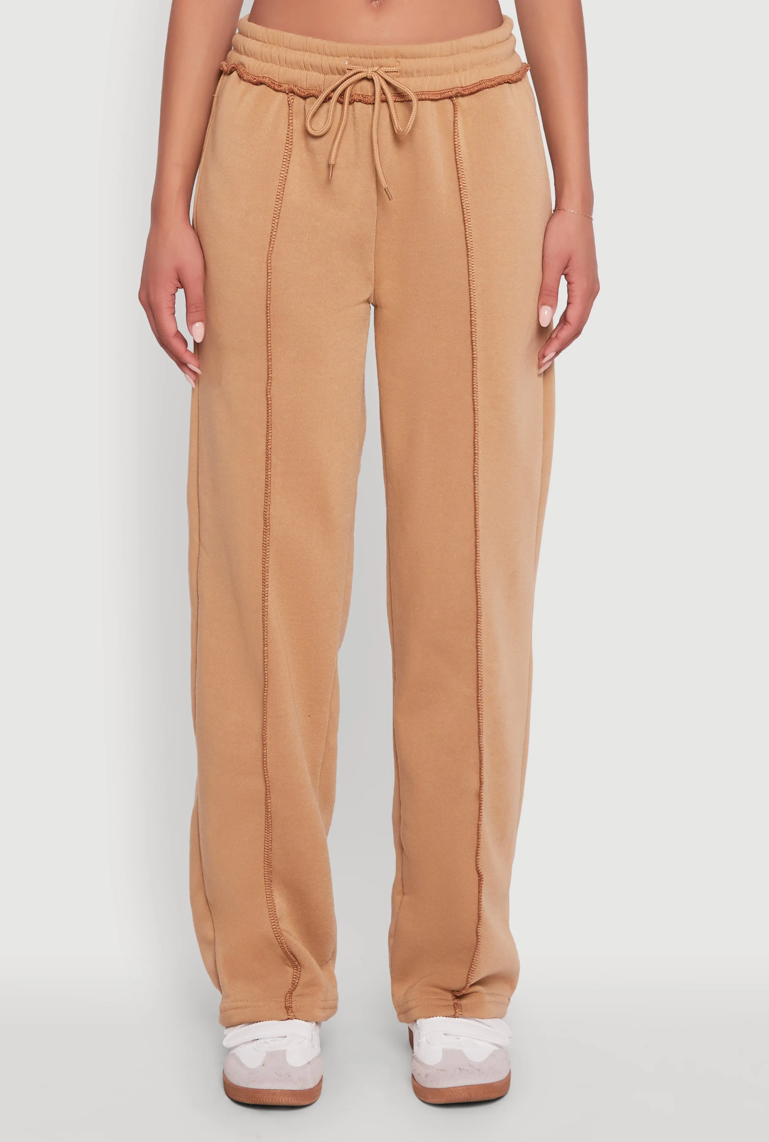 Mid Rise Fleece Wide Leg Sweatpants sold by Rainbow product image thumbnail 3