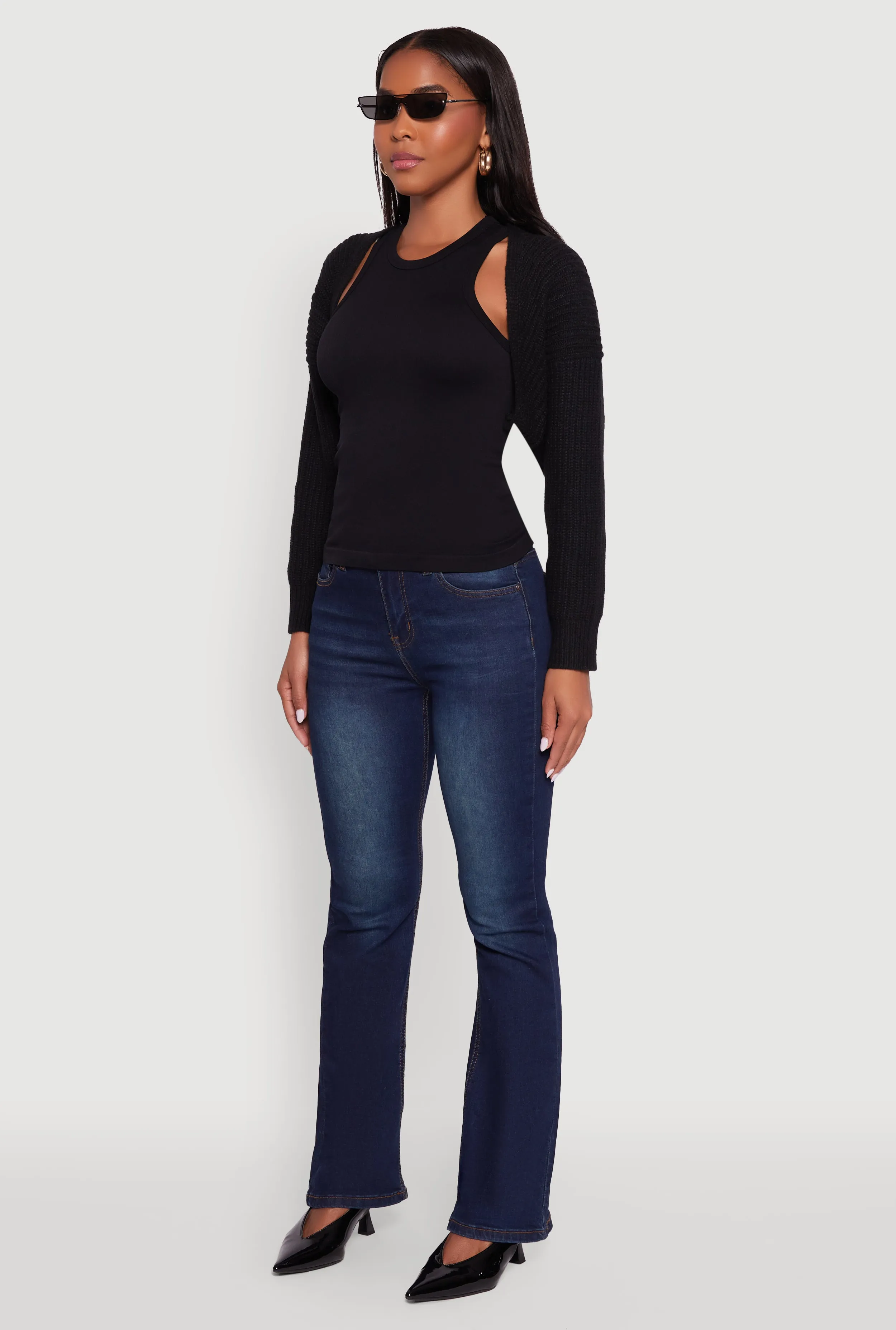 Open Front Cardigan Shrug sold by Rainbow product image thumbnail 5