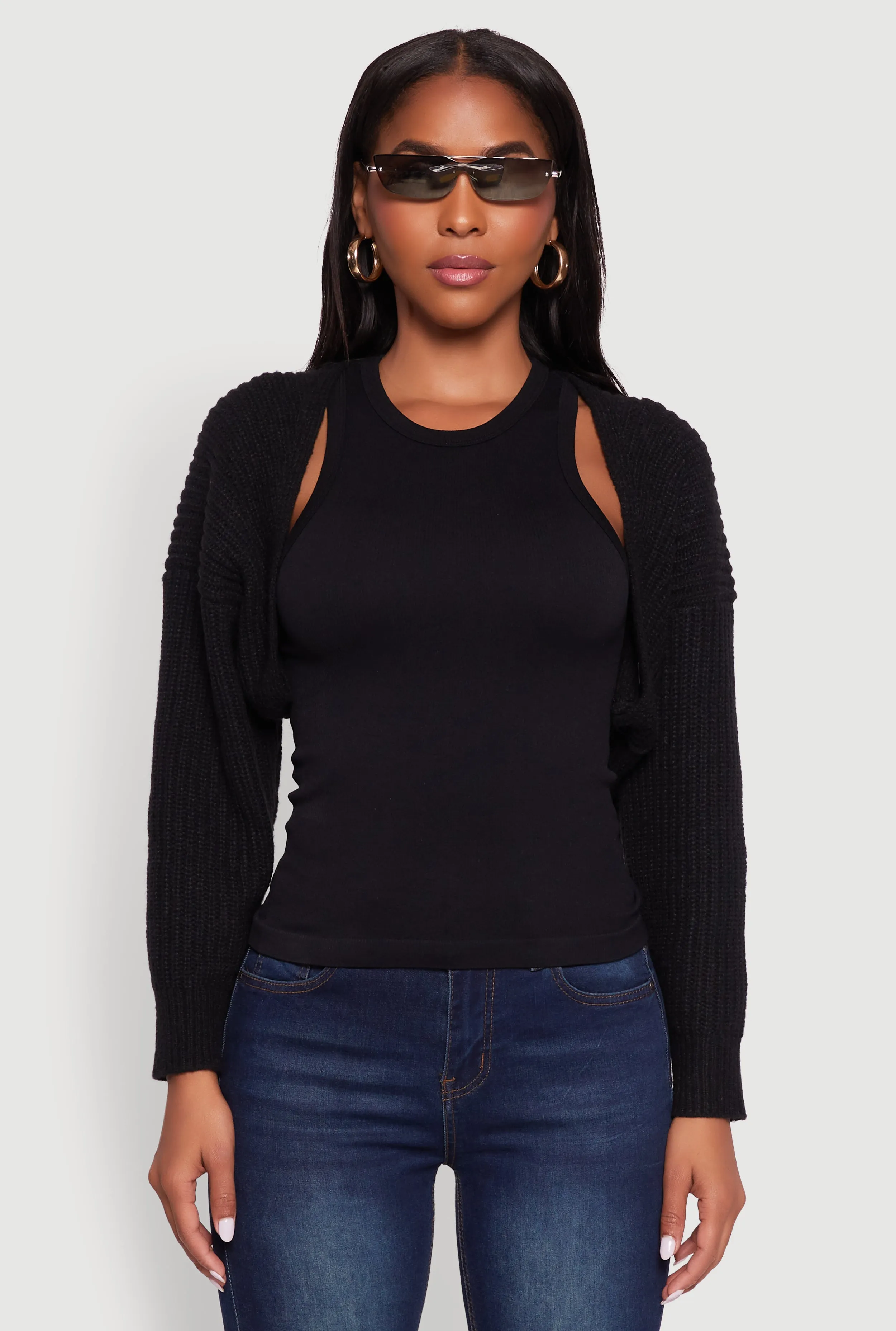 Open Front Cardigan Shrug sold by Rainbow product image thumbnail 2