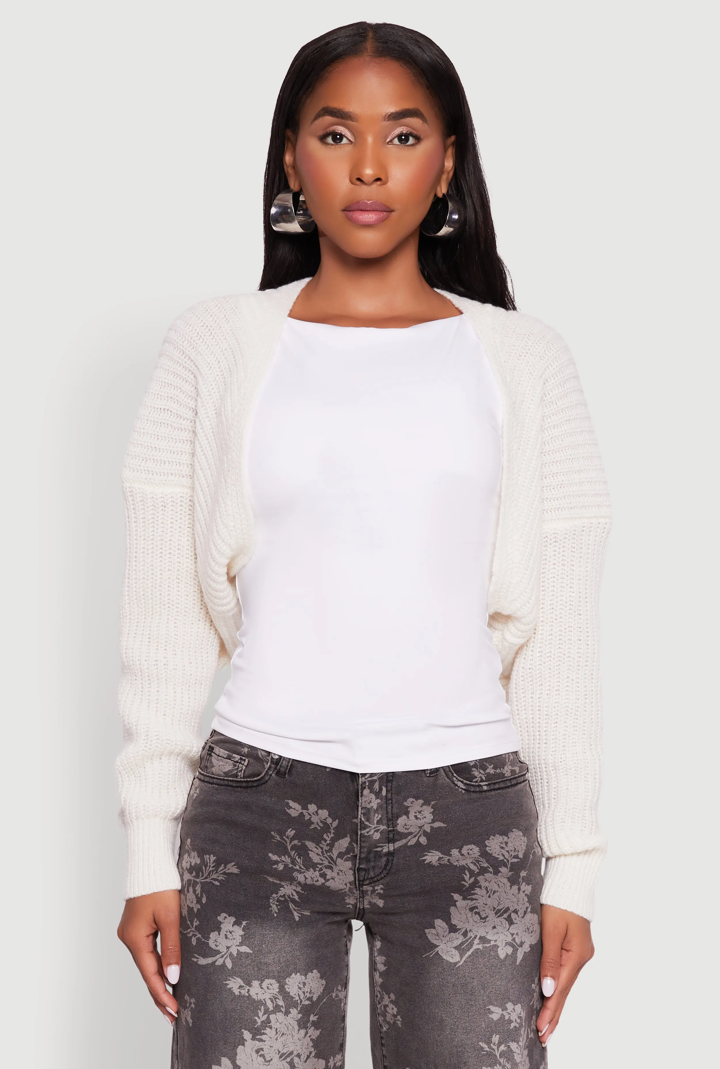 Open Front Cardigan Shrug sold by Rainbow product image thumbnail 2