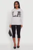 Brushed Knit Los Angeles Graphic Print Sweater sold by Rainbow