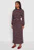Striped Cropped Toggle Drawstring Hem Sweatshirt sold by Rainbow