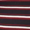 Striped Cropped Toggle Drawstring Hem Sweatshirt sold by Rainbow