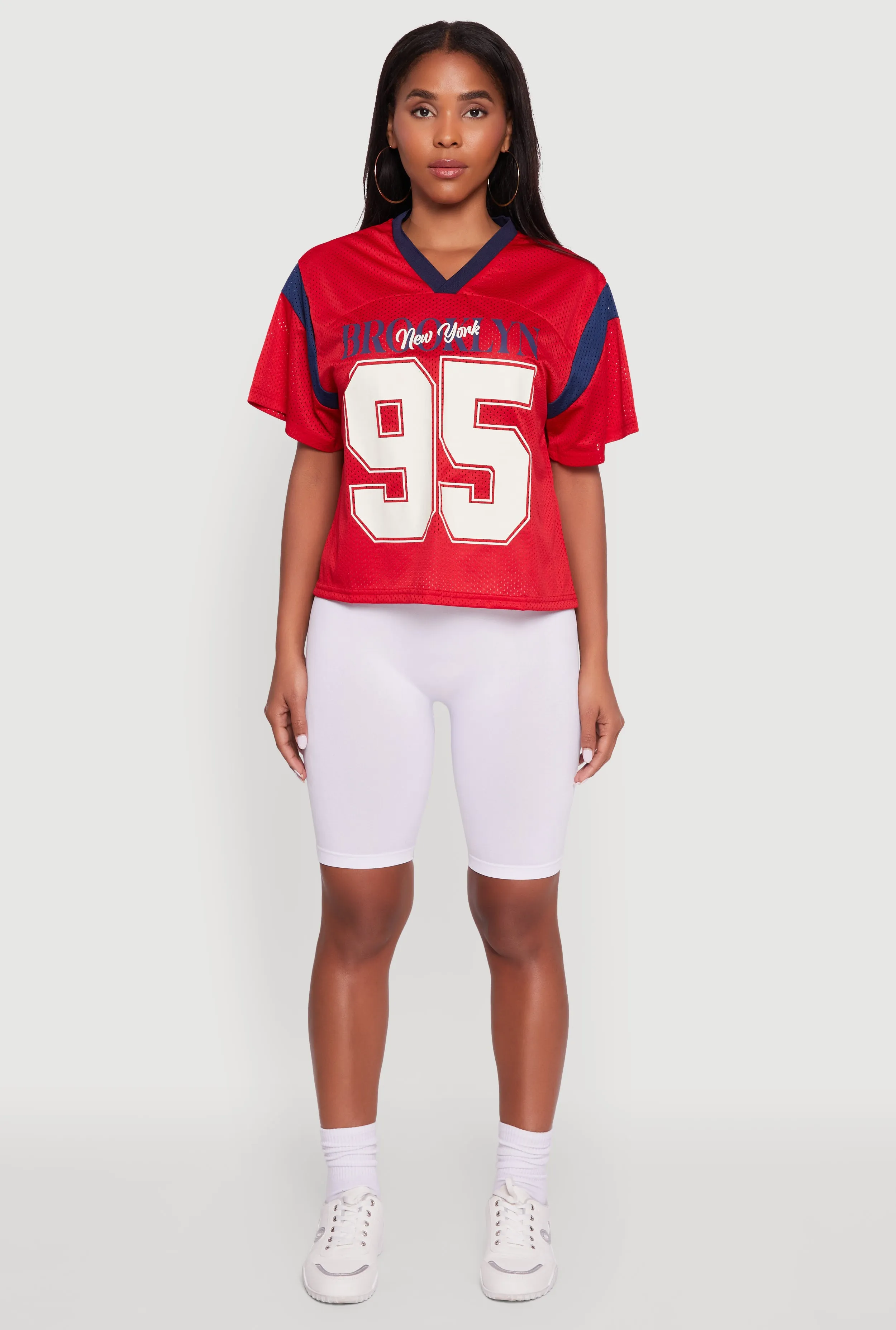 Contrast Trim Brooklyn New York 95 Graphic Jersey sold by Rainbow product image thumbnail 3