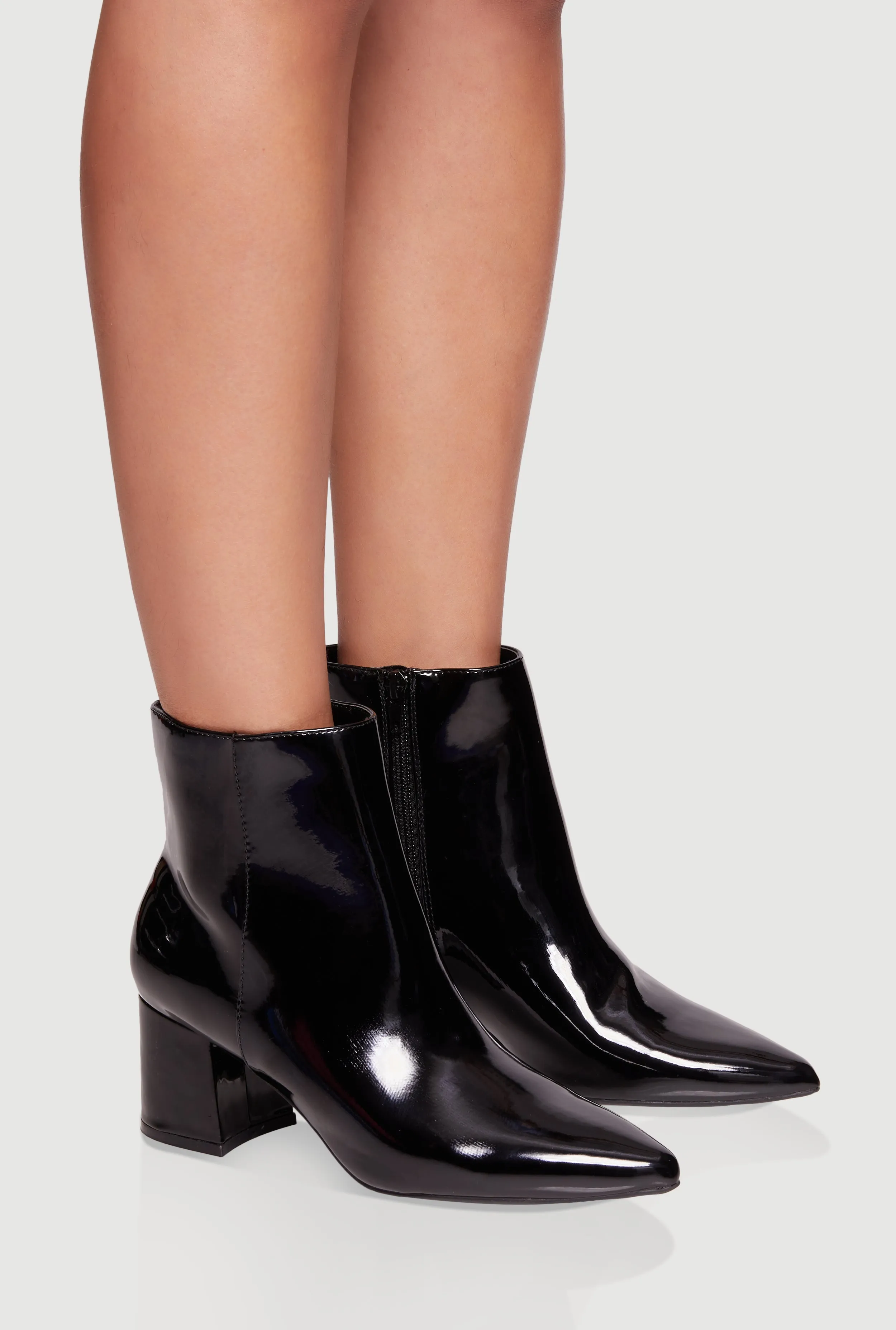 Pointed Toe Block Heel Booties sold by Rainbow product image thumbnail 2