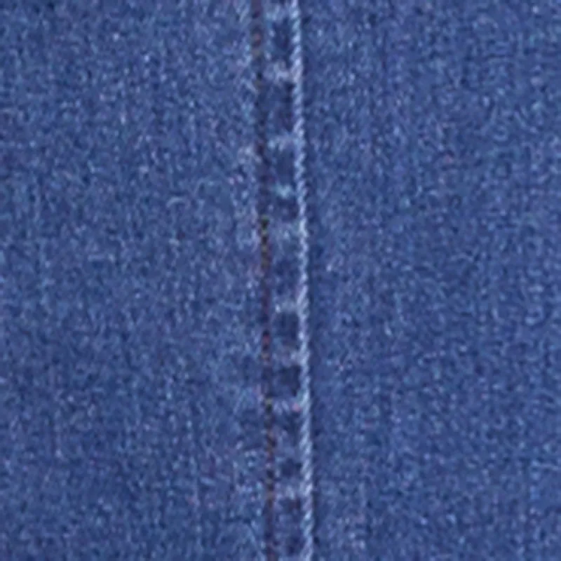 Denim Button Front Long Sleeve Shirt Dress sold by Rainbow product image thumbnail 4