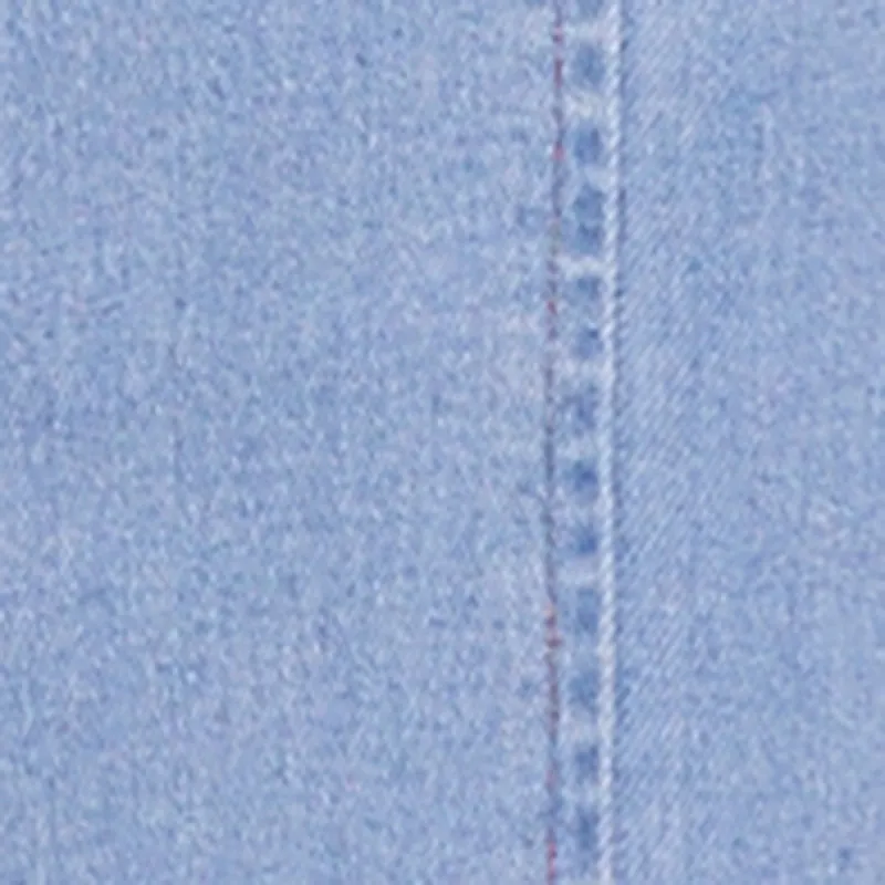 Denim Button Front Long Sleeve Shirt Dress sold by Rainbow product image thumbnail 4