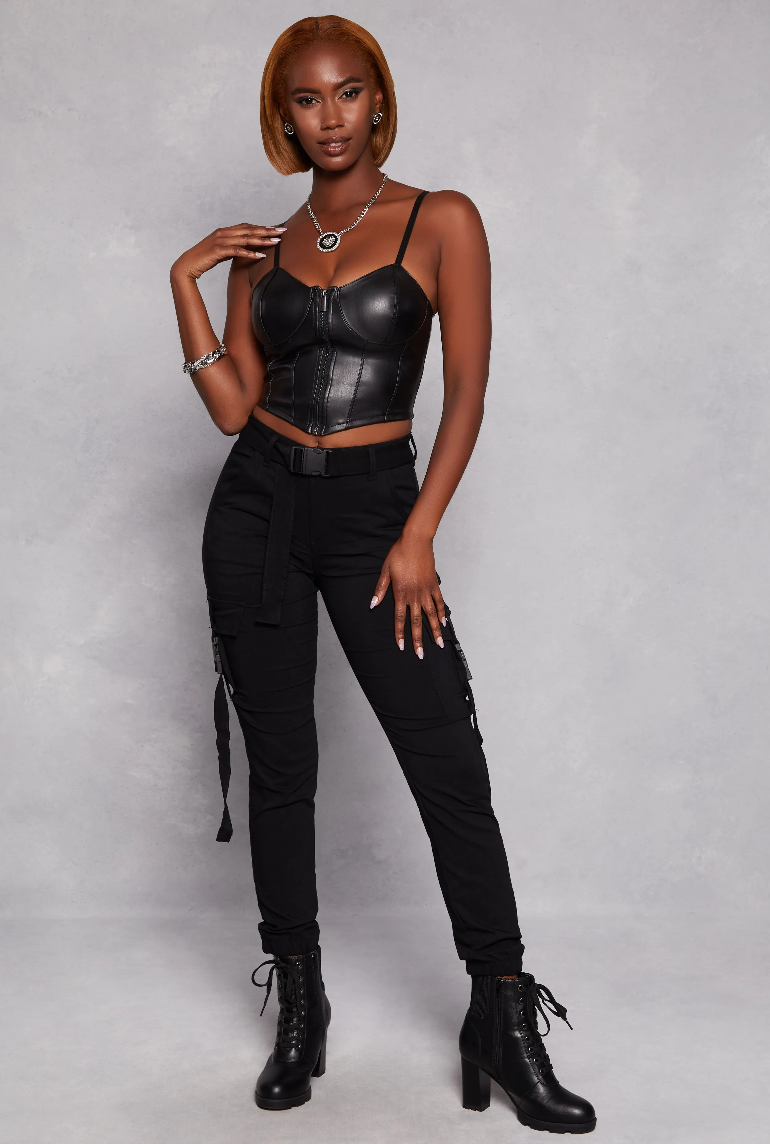 Release Buckle Belt Cargo Joggers sold by Rainbow product image thumbnail 2