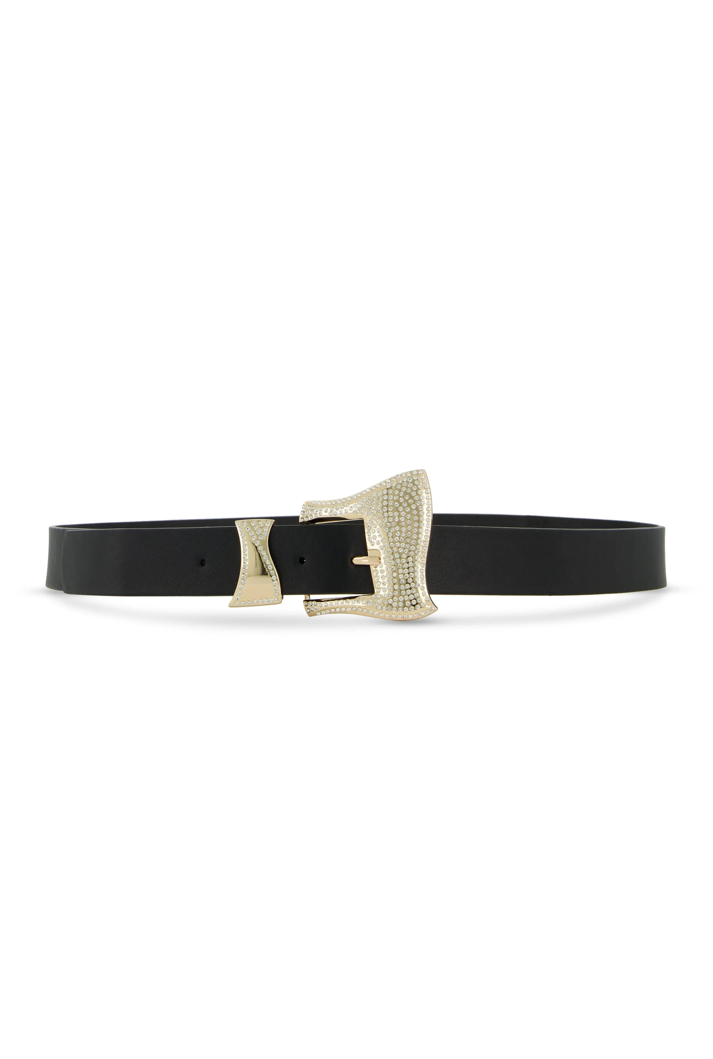 Plus Size Faux Leather Rhinestone Buckle Belt sold by Rainbow