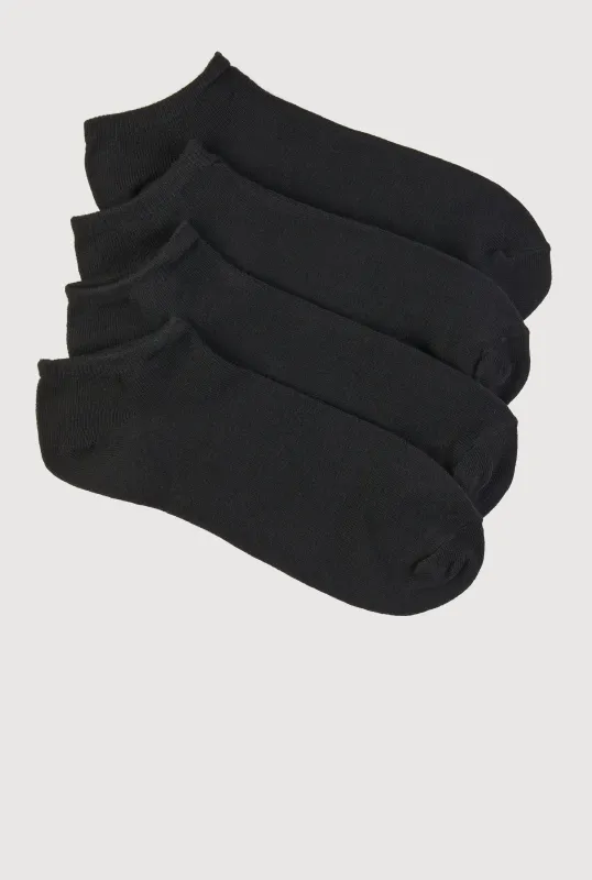 Plus Size Basic Ankle Socks 4 Pack Size 6-12 sold by Rainbow
