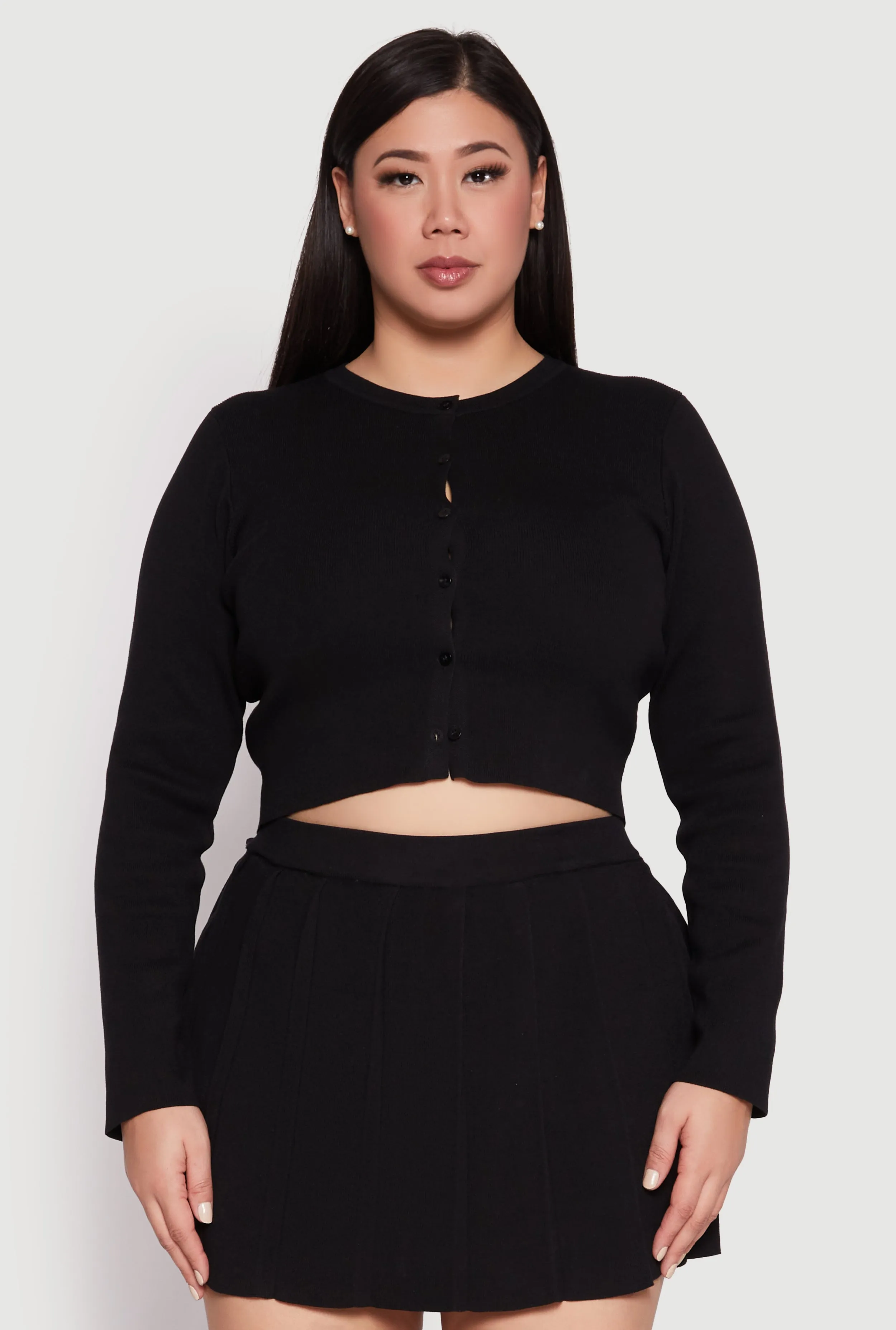 Plus Size Daisy Cropped Cardigan sold by Rainbow