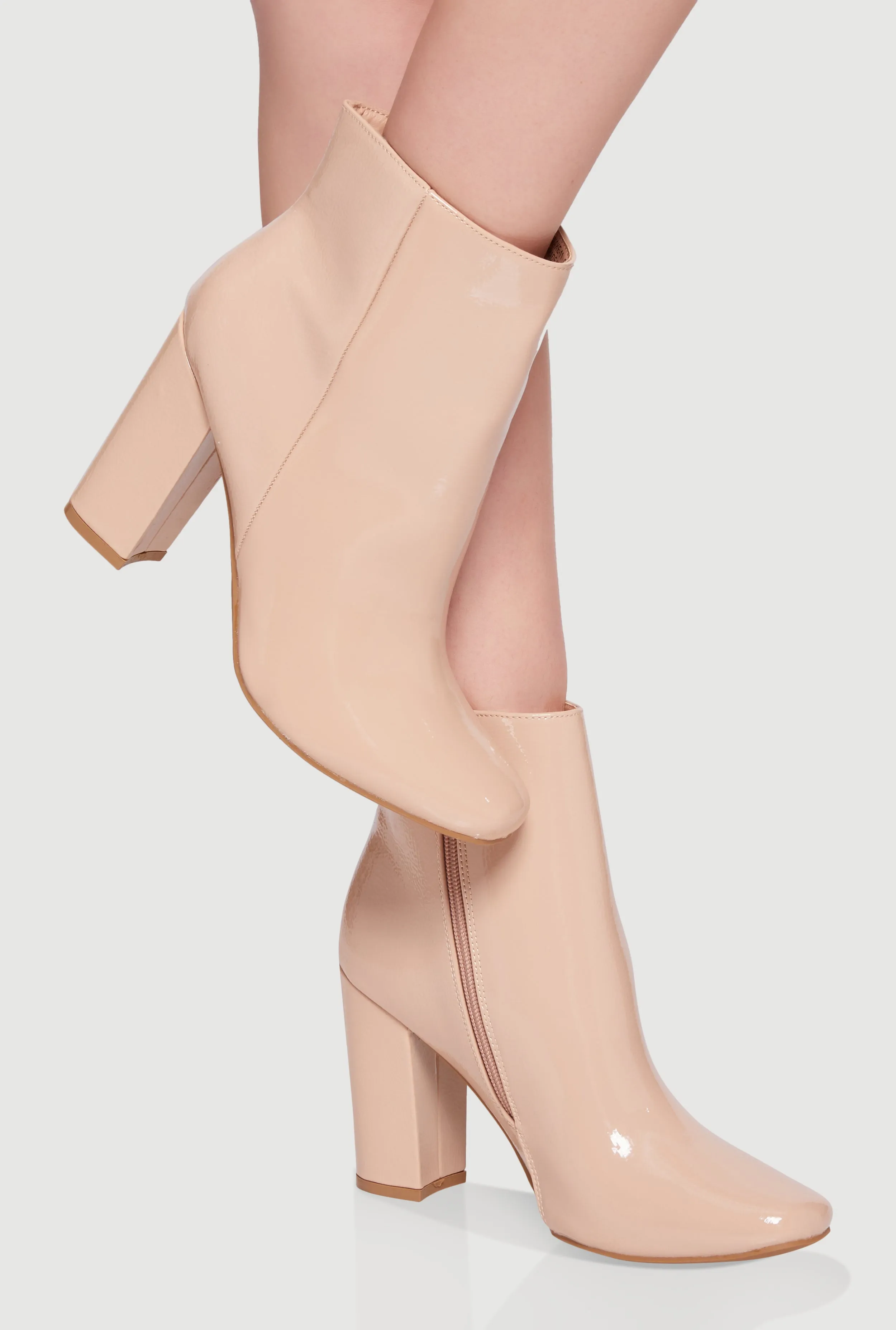 Trendy Almond Toe Block Heel Booties sold by Rainbow product image thumbnail 3