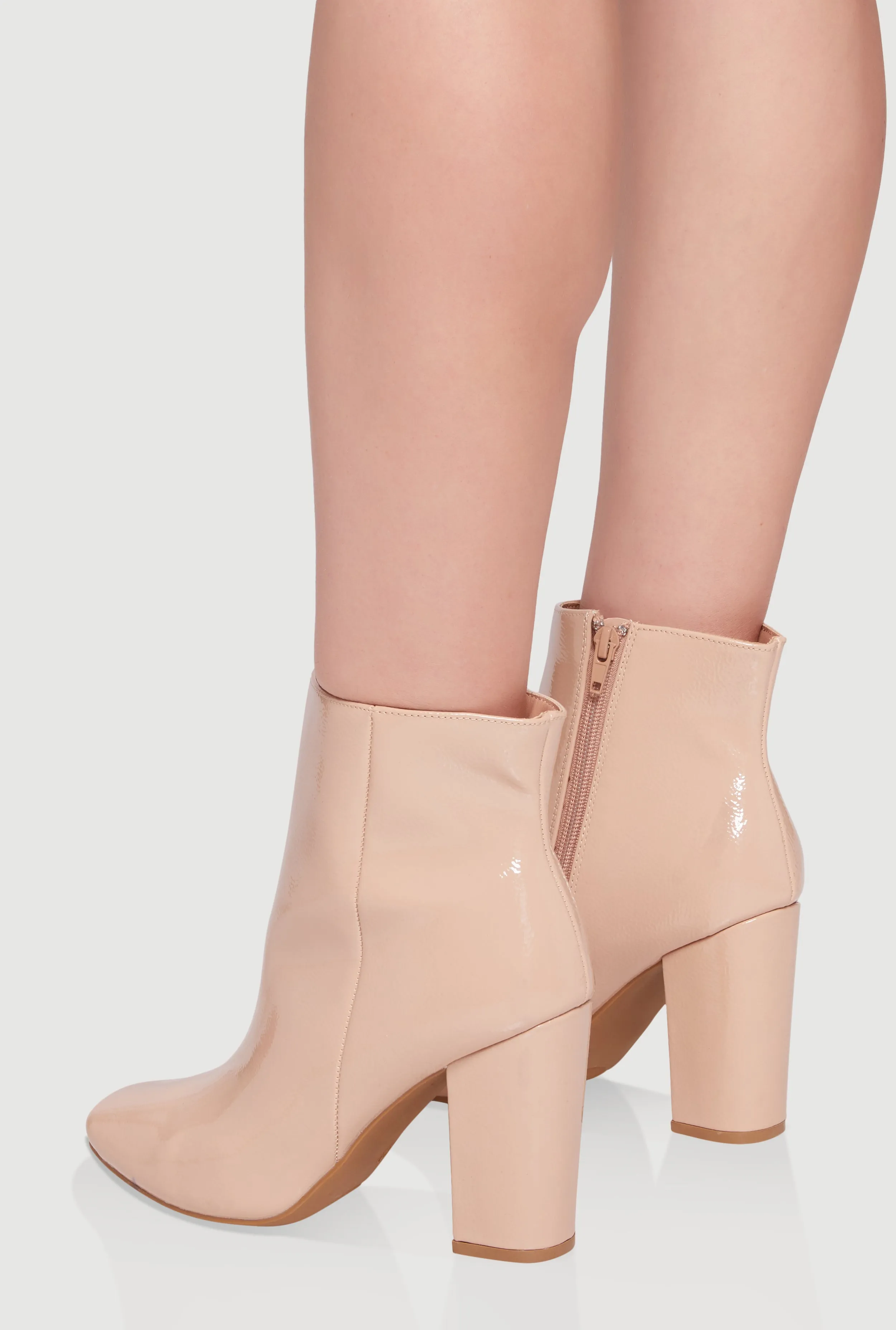 Trendy Almond Toe Block Heel Booties sold by Rainbow product image thumbnail 3
