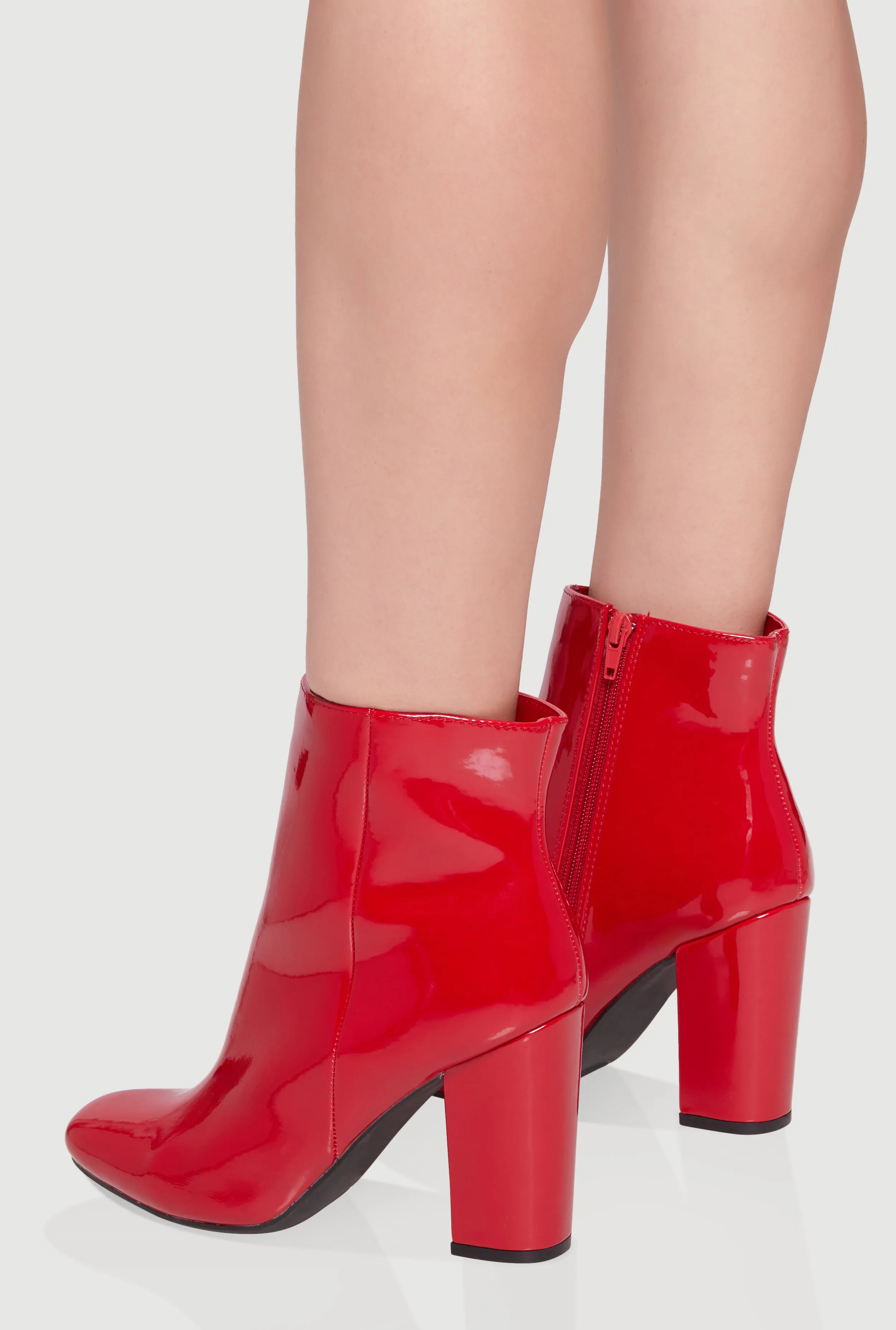 Trendy Almond Toe Block Heel Booties sold by Rainbow product image thumbnail 3