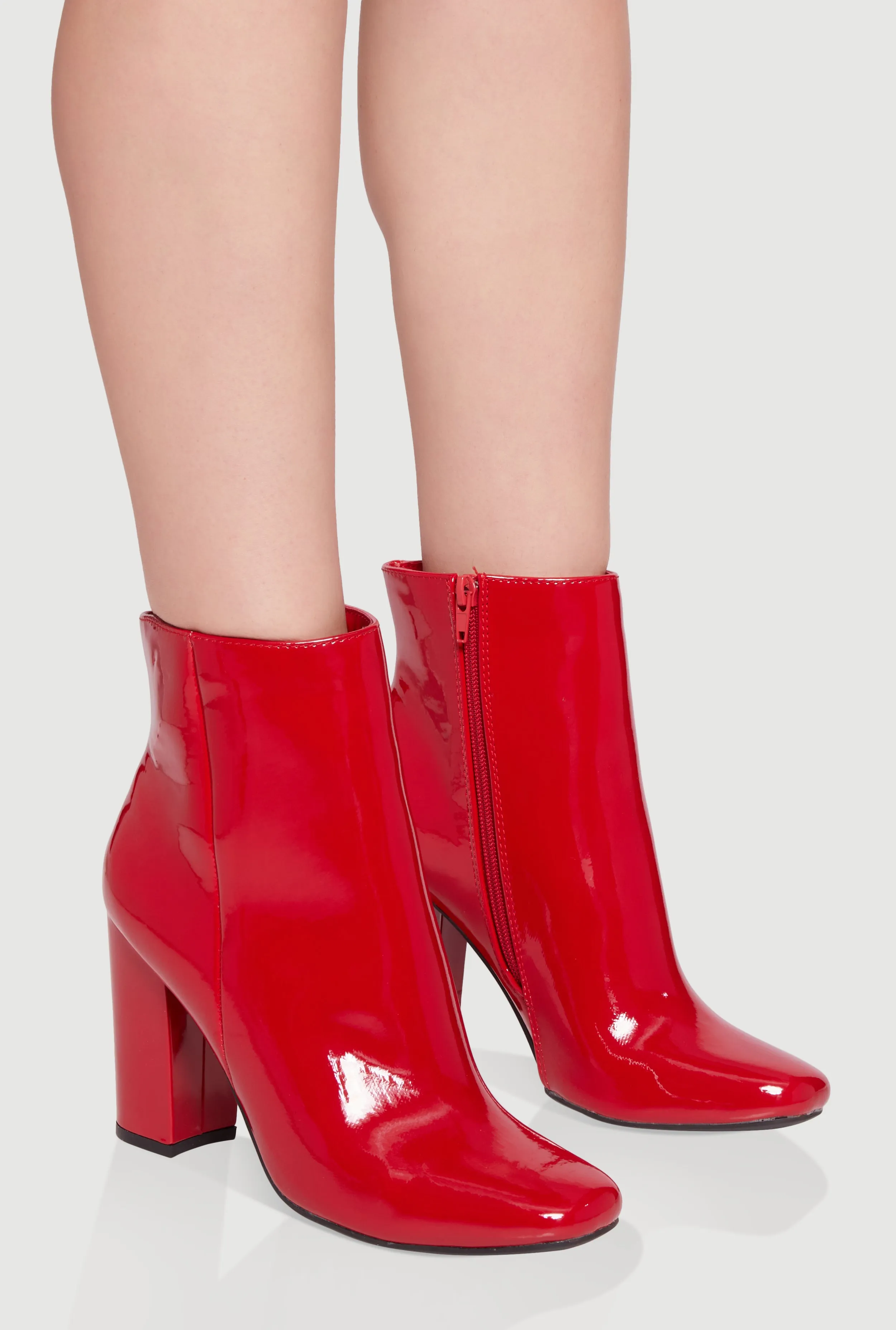 Trendy Almond Toe Block Heel Booties sold by Rainbow product image thumbnail 2